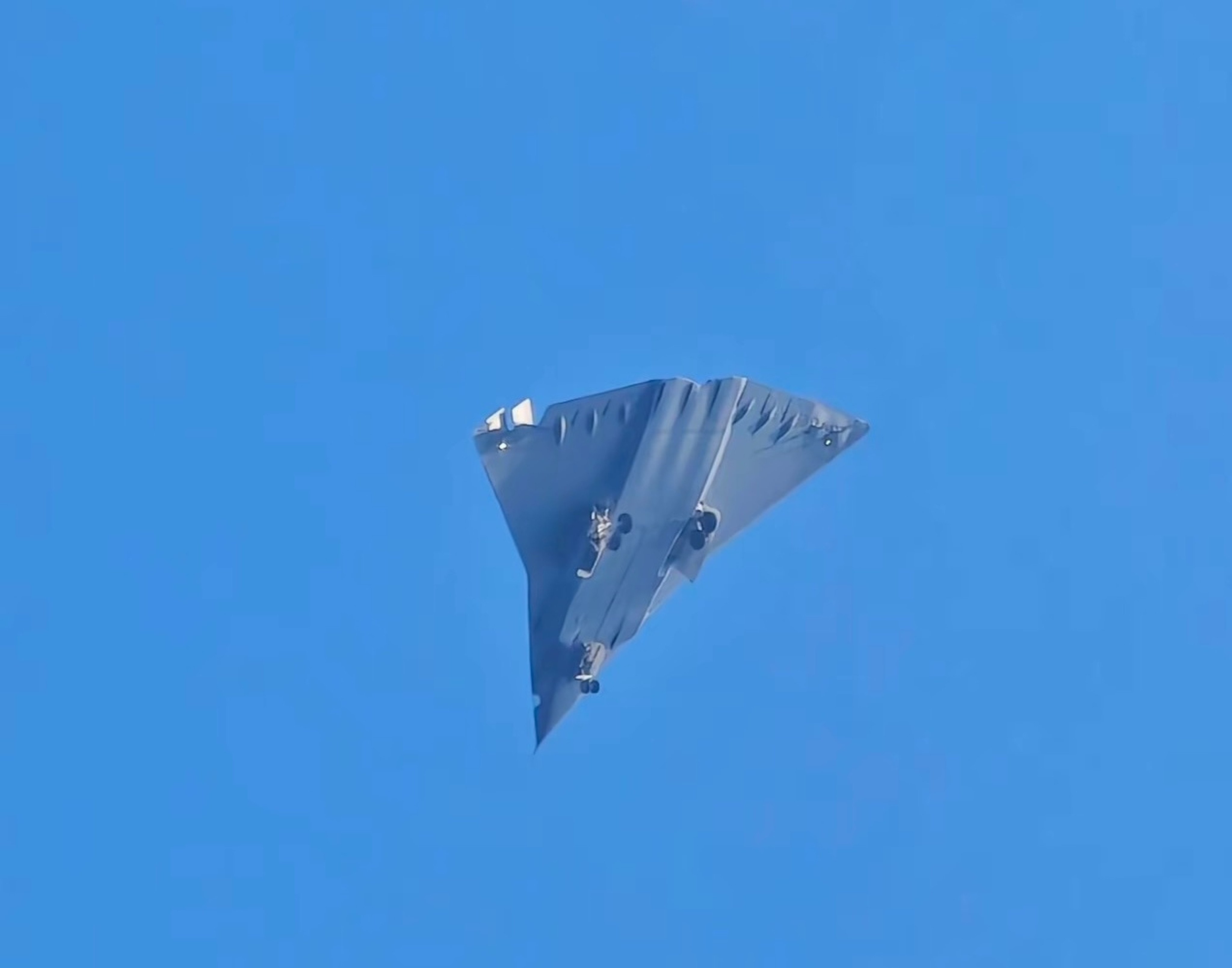 Videos and images posted on social media last week appear to show China’s first sixth-generation stealth fighter jet flying over Chengdu. Photo: Handout