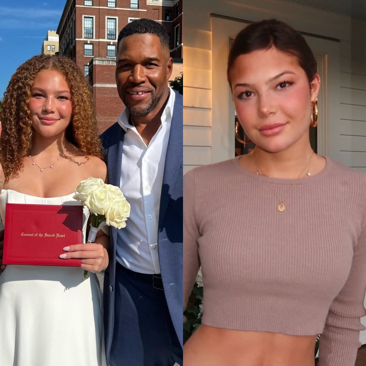 GMA co-host Michael Strahan’s daughter Isabella Strahan is thriving after surviving cancer. Photos: @isabellastrahan/Instagram