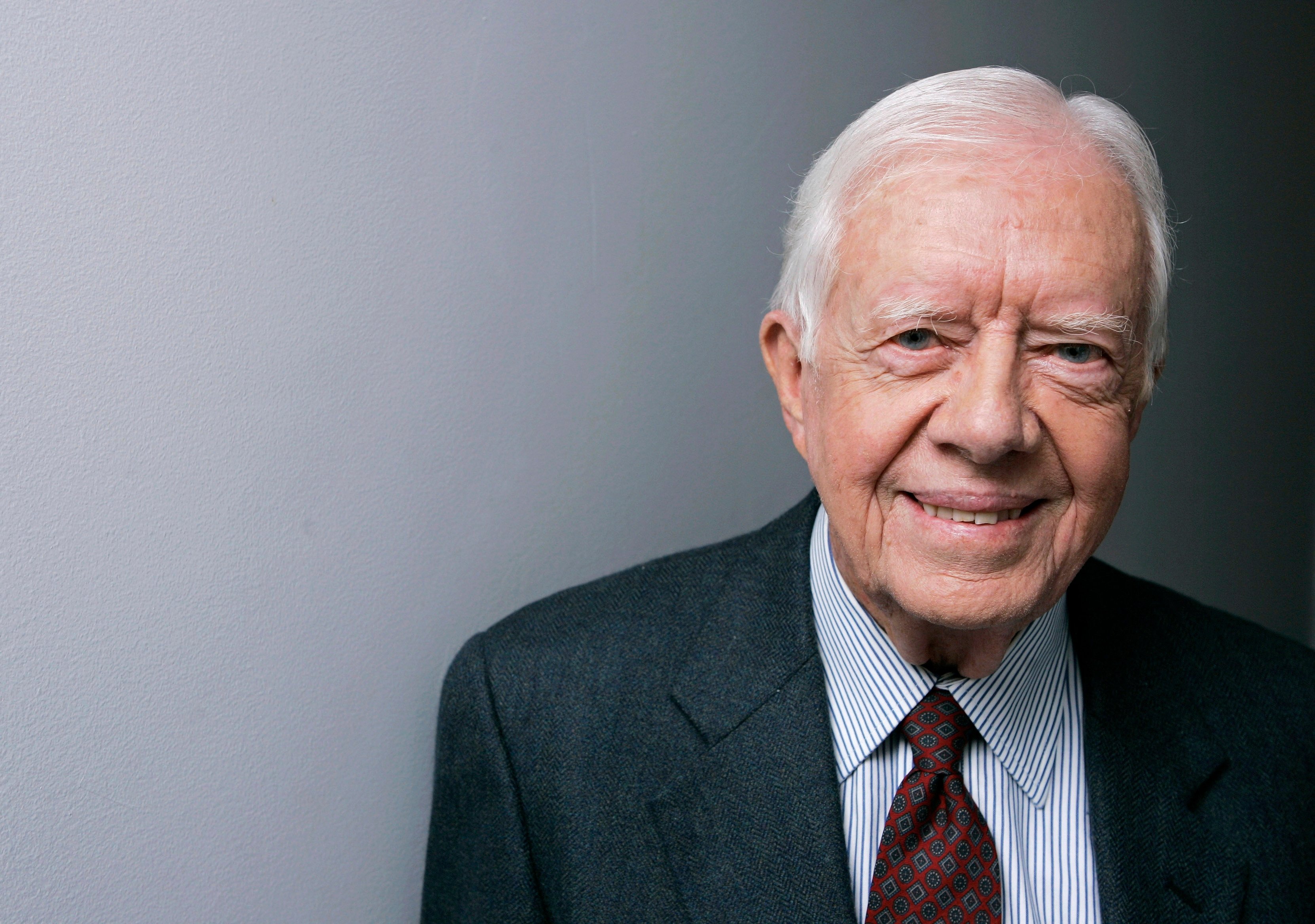 Former US president Jimmy Carter poses for a portrait during the Toronto International Film Festival in 2007. File photo: AP