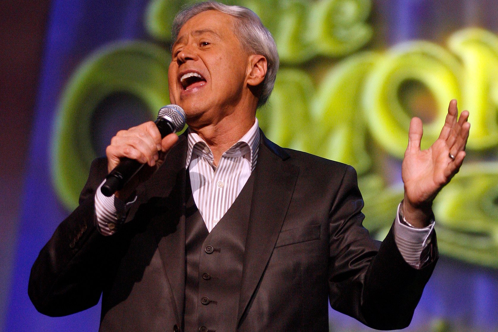 Wayne Osmond performs in Las Vegas in 2007. The Osmonds singer has died aged 73.  File photo: AP