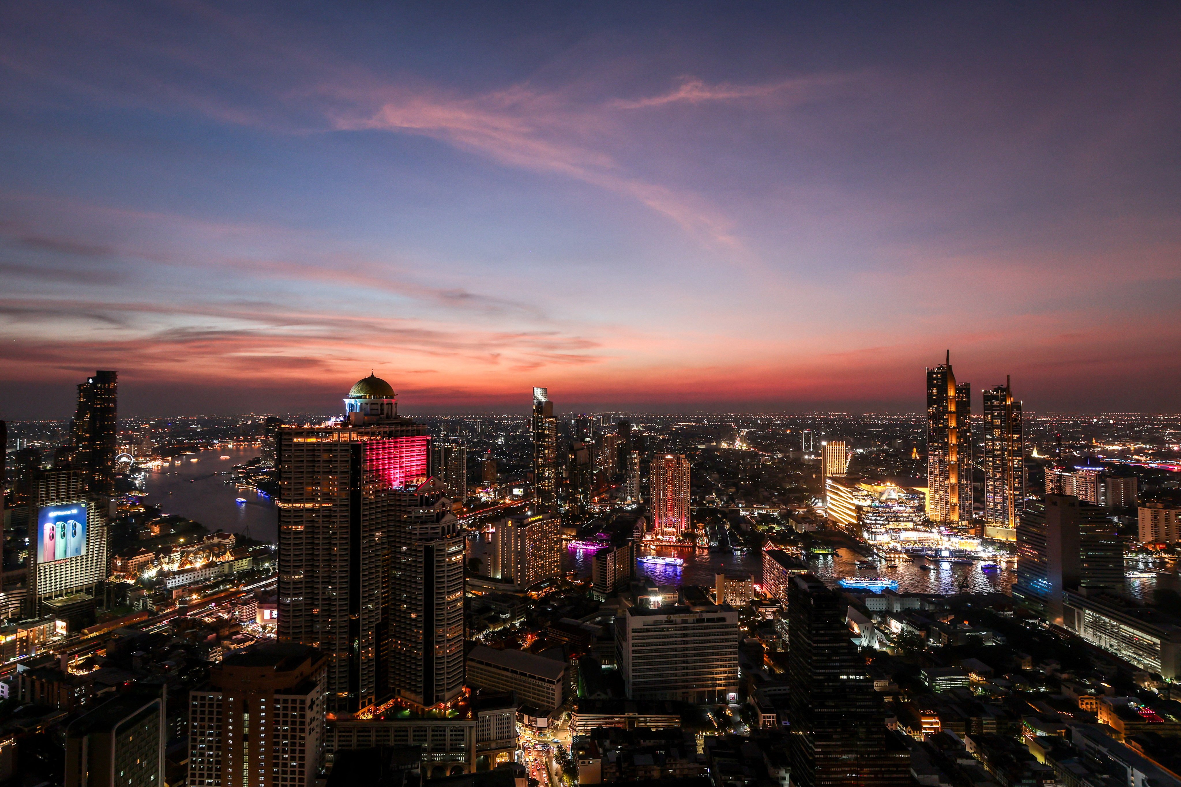 The Bangkok skyline, January 31, 2024. Photo: Reuters