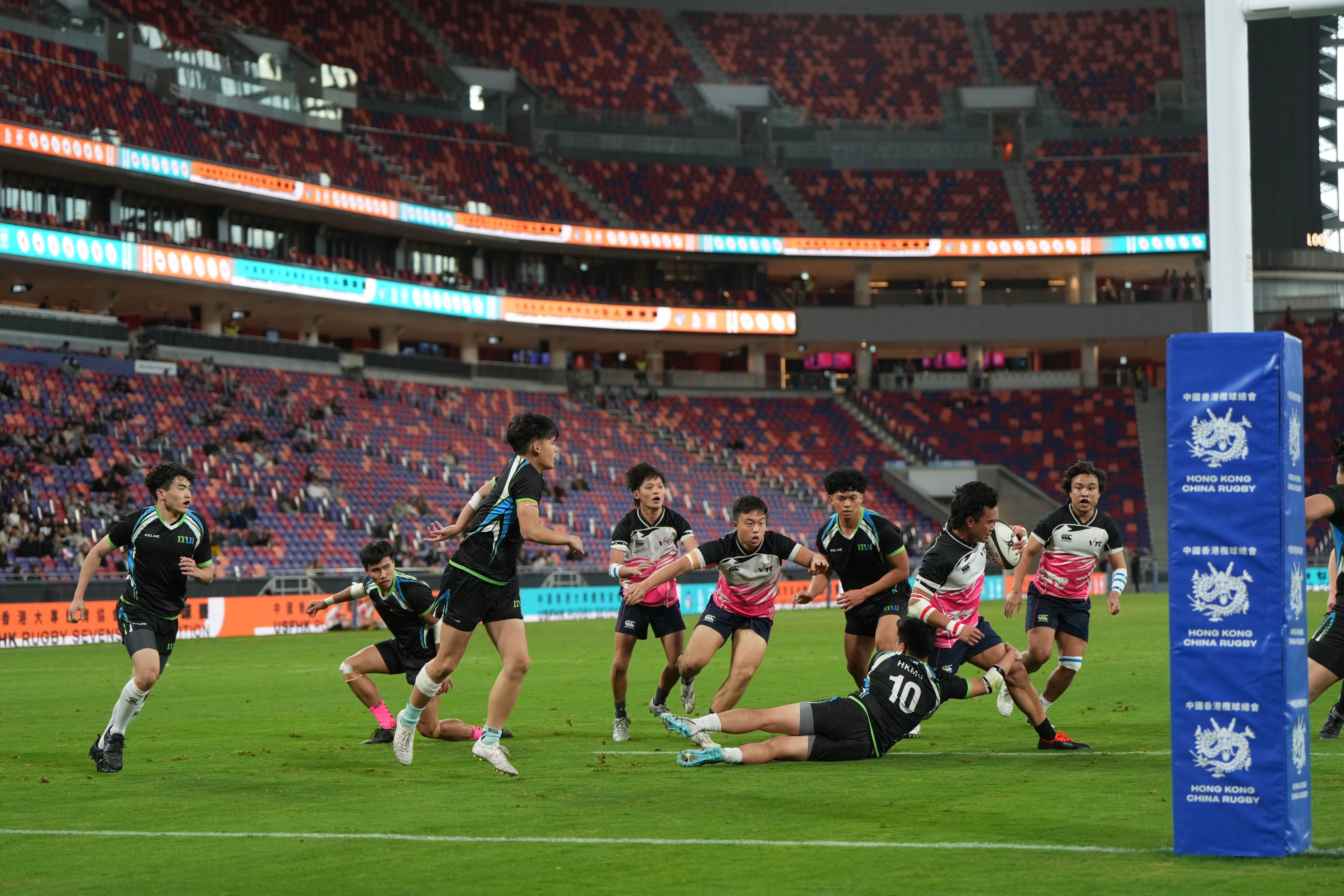 The university rugby sevens competition takes place at the new Kai Tak Stadium on Sunday. Photo: Sam Tsang