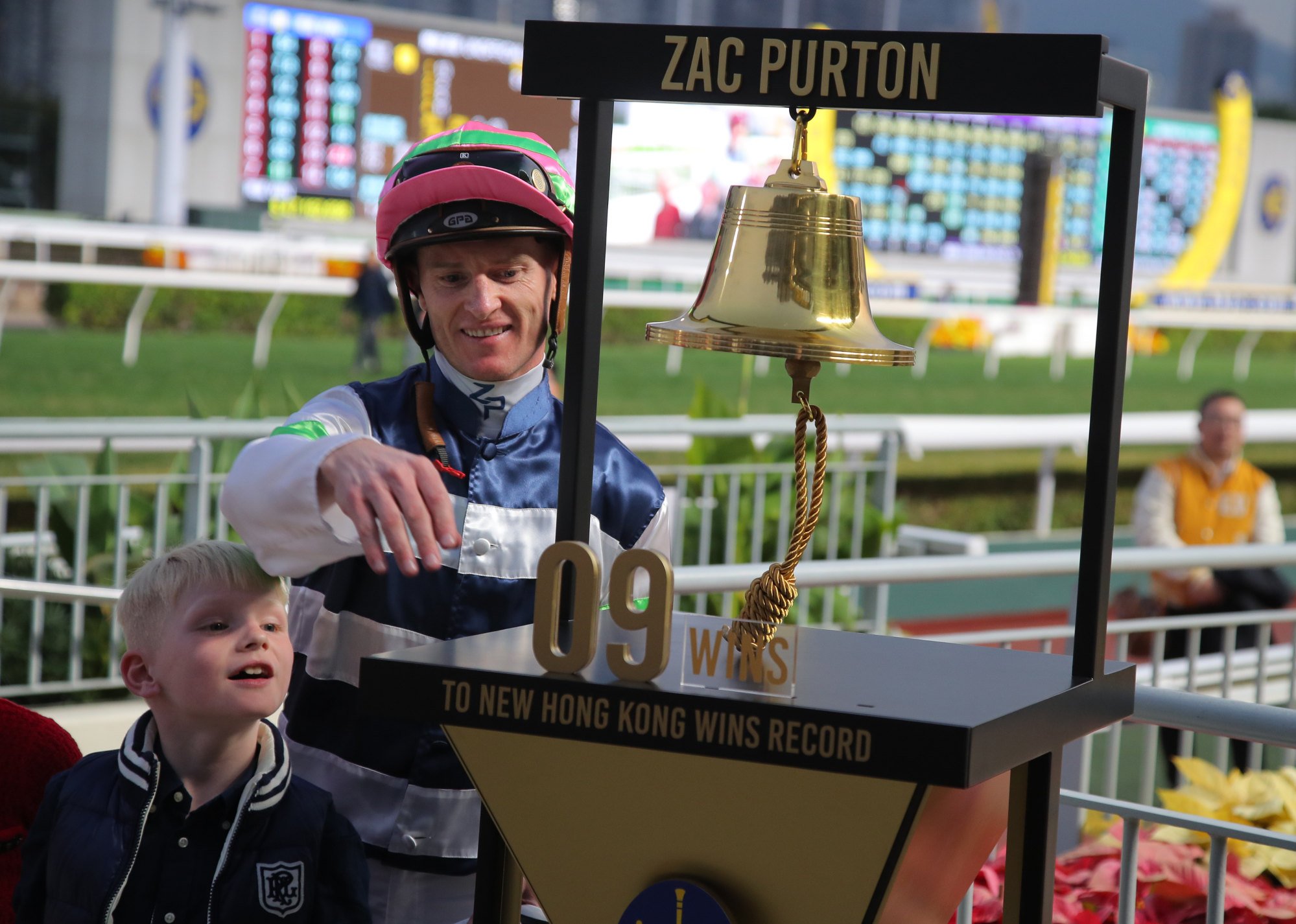 Zac Purton needs nine more wins to break Douglas Whyte’s record after a double on Sunday.