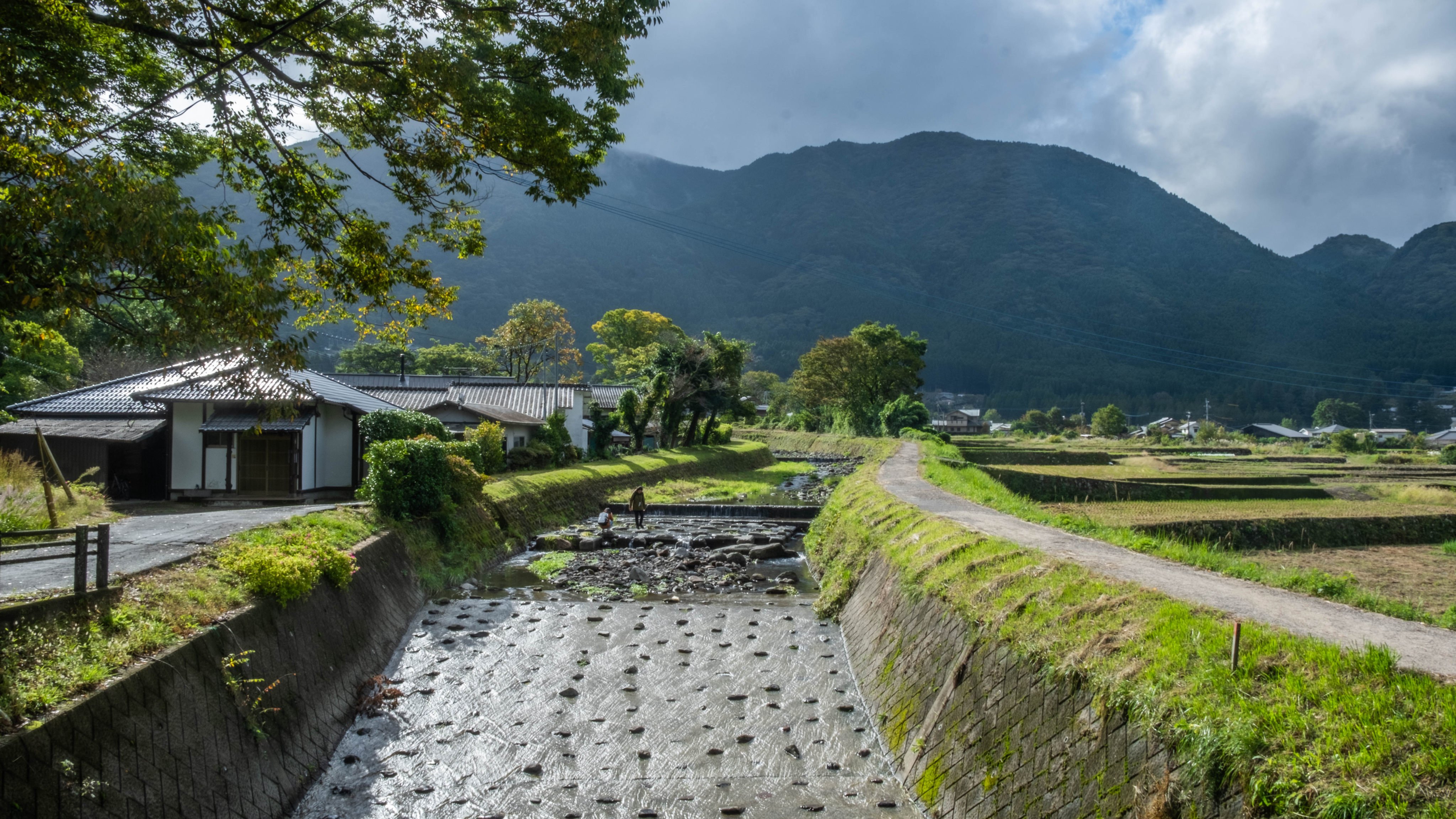 An autumn morning in Yufuin in the hills of Kyushu, Japan. A drive across the island on the Yamanami Highway affords breathtaking views and plenty of chances for hot-spring baths. Photo: Sam Evans