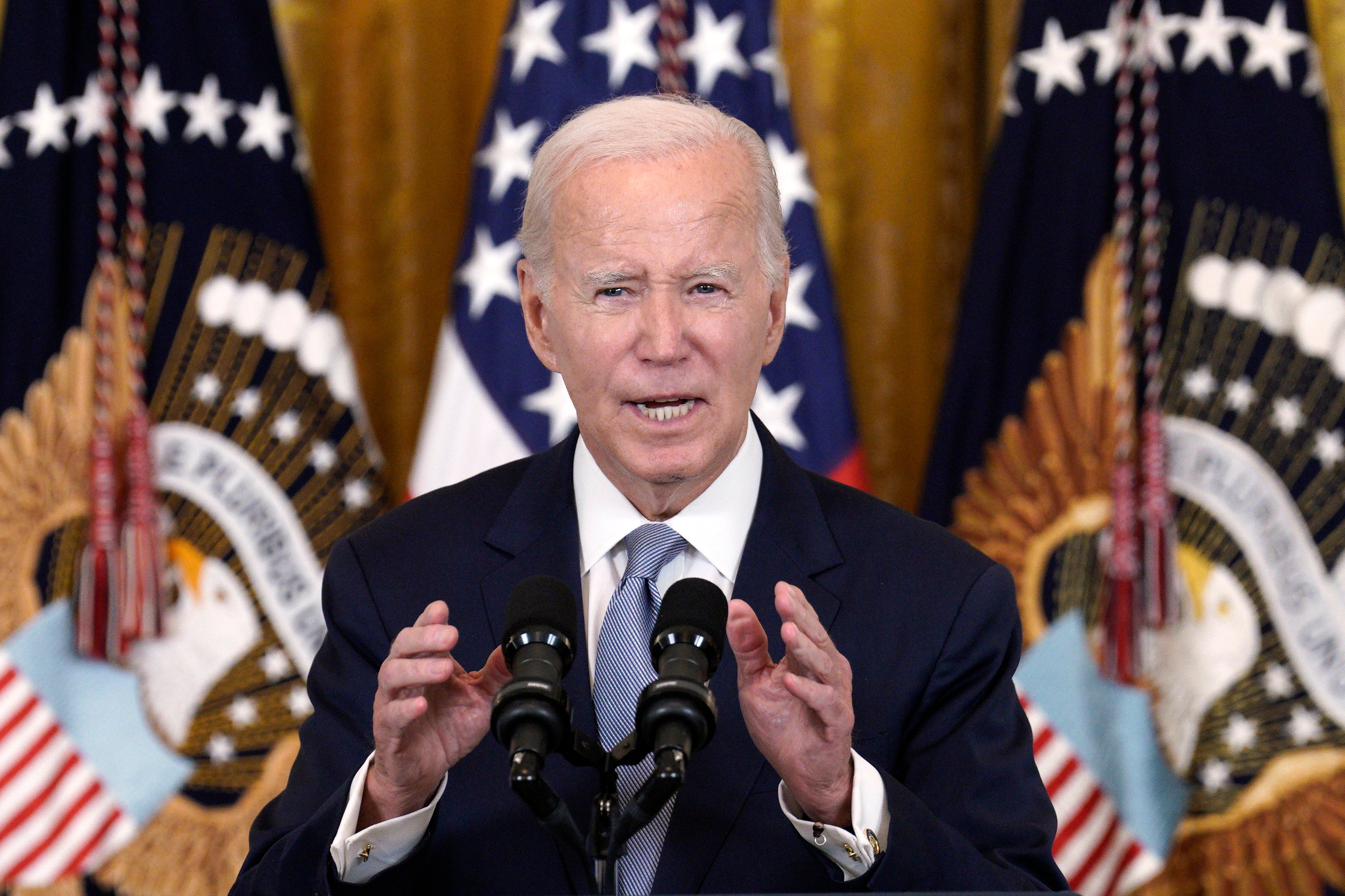 US President Joe Biden speaks on lowering health care costs on August 29, 2023. Photo: TNS