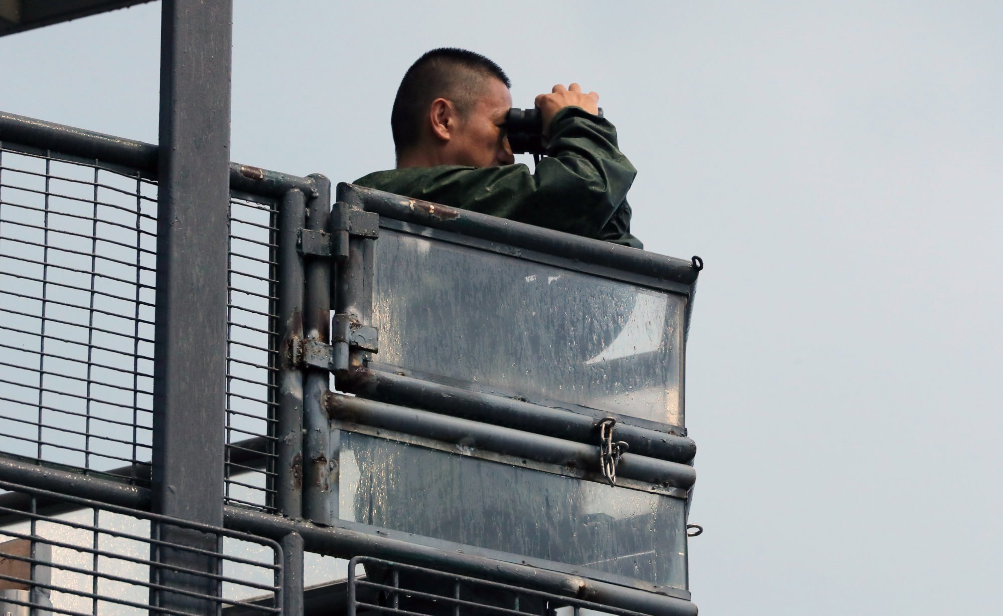 Danny Shum watches trackwork at Sha Tin.