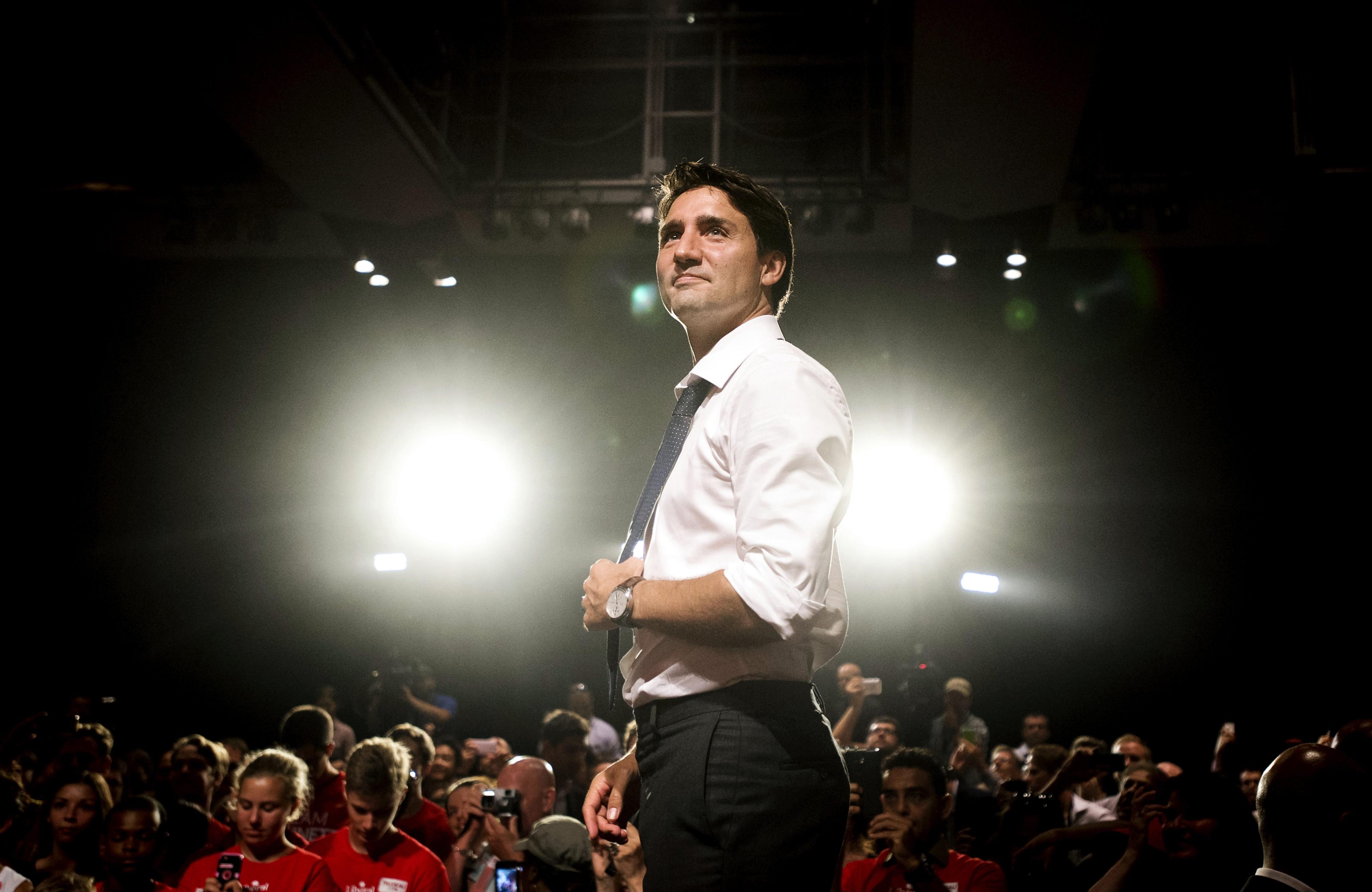 Justin Trudeau in 2015, two months before he was elected prime minister. File photo: AP