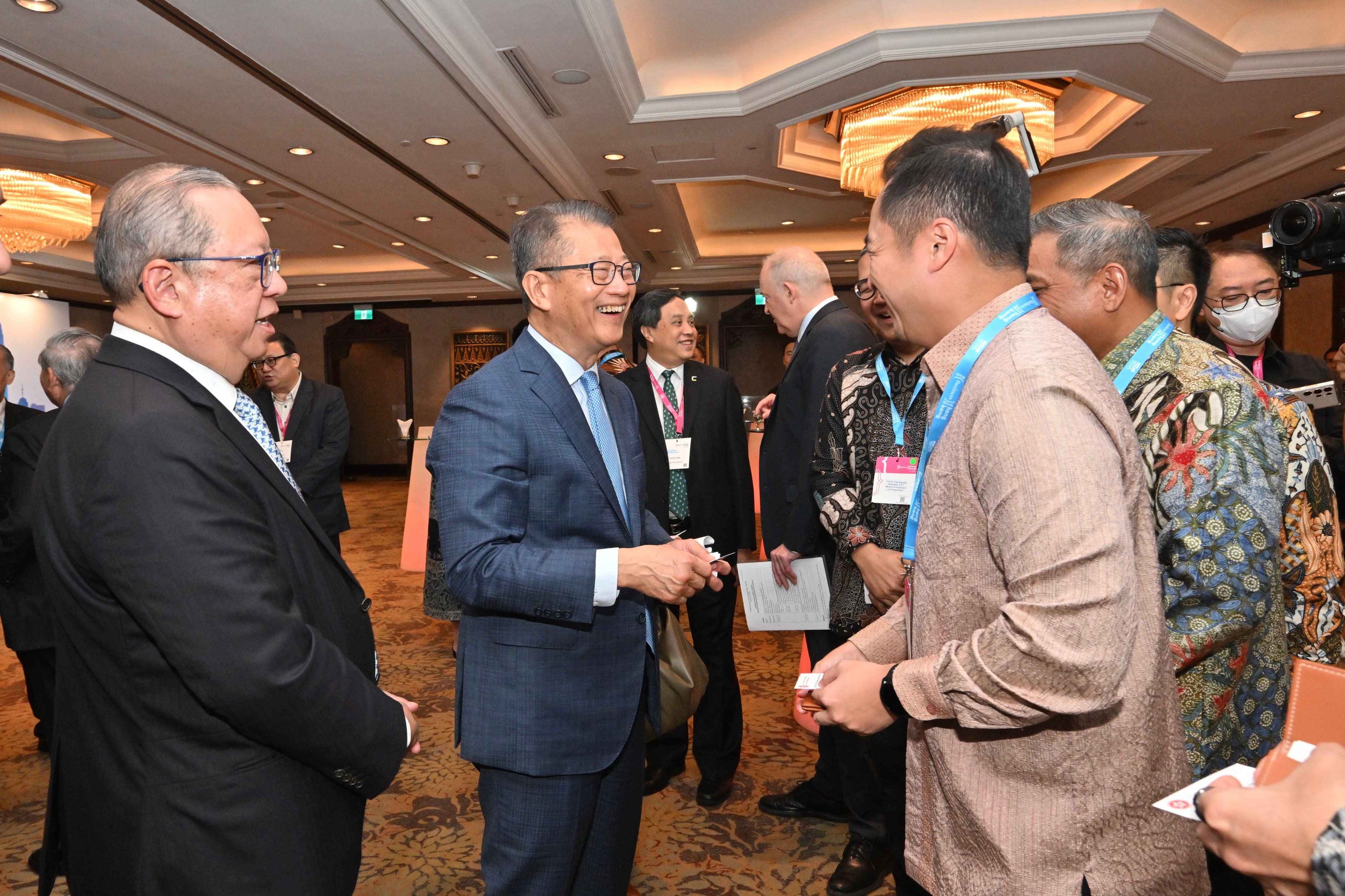 Hong Kong Financial Secretary Paul Chan attends the symposium in Jakarta, Indonesia, on Wednesday. Photo: Handout