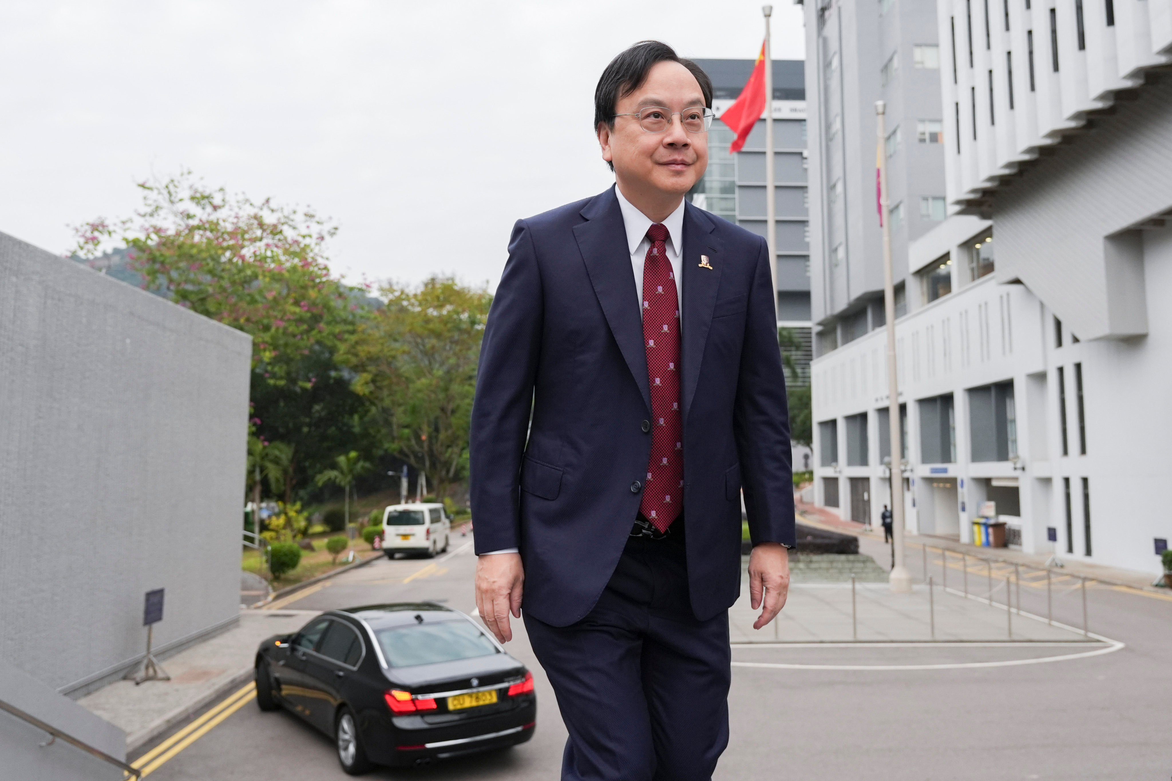 Scientist Dennis Lo took office as the ninth CUHK president on Tuesday. Photo: Eugene Lee