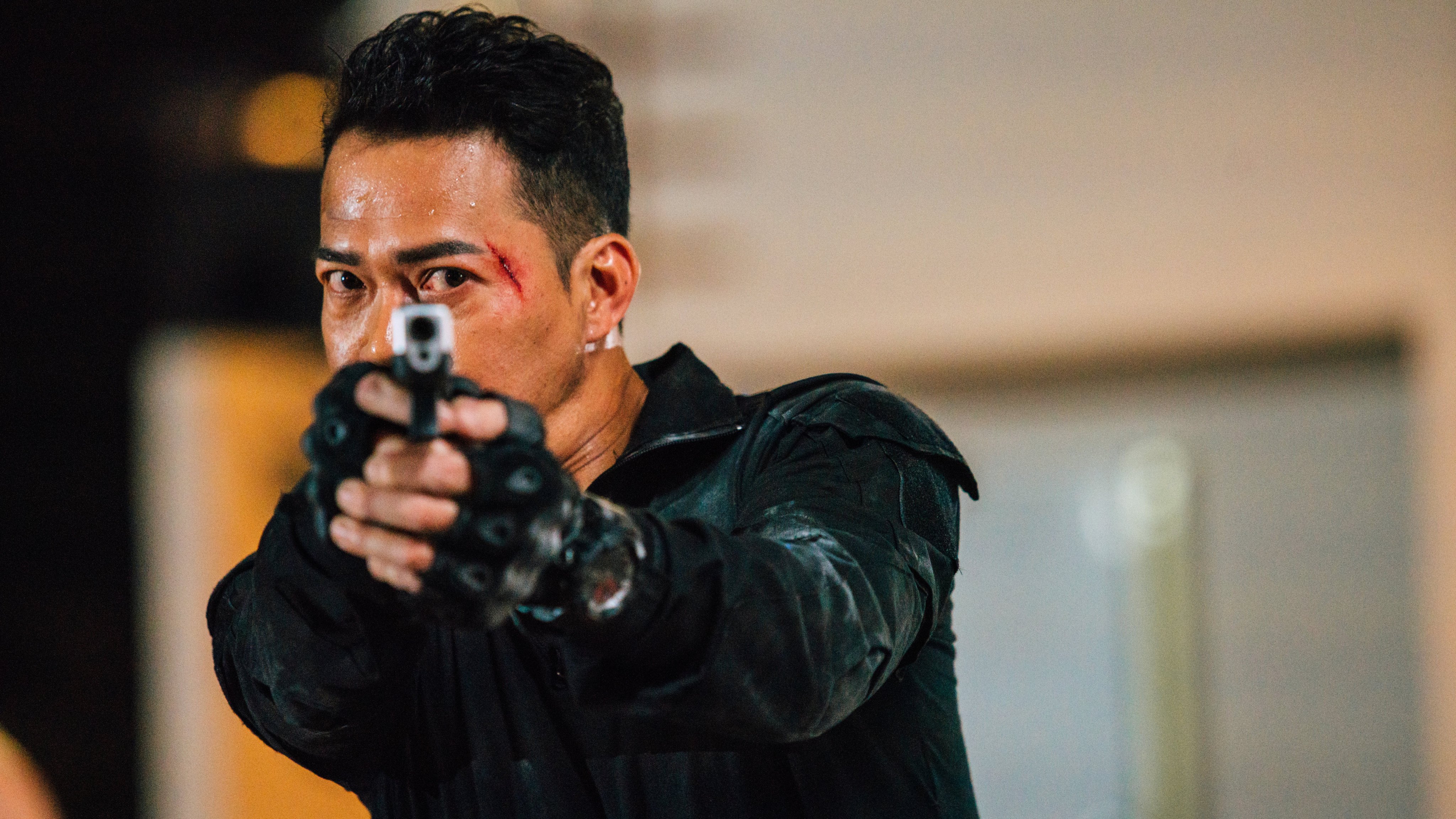 Michael Tse in a still from Burning Blood (category IIB, Cantonese), directed by Wilson Chin. Jordan Chan and Michael Tse co-star.