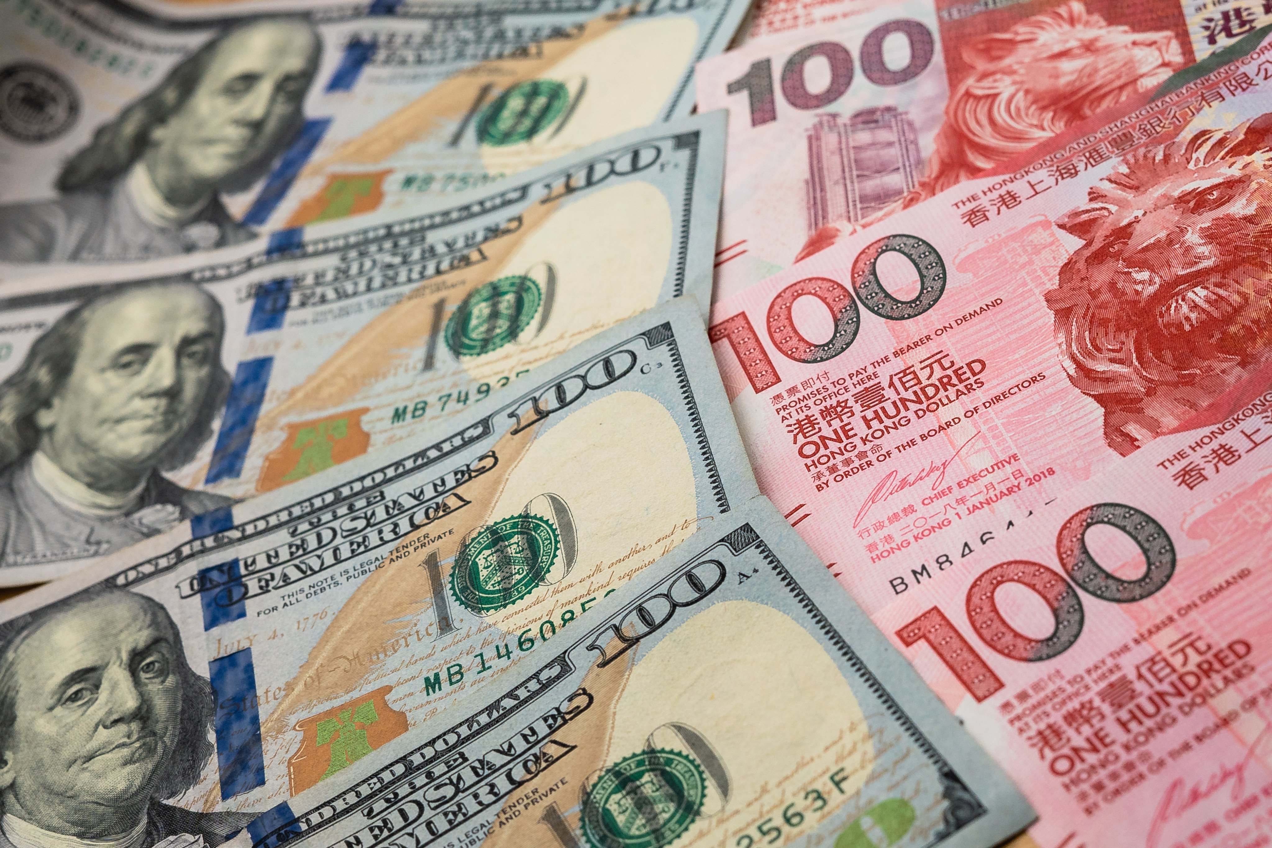 The Hong Kong dollar has been pegged to the US dollar since 1983. Photo: Shutterstock