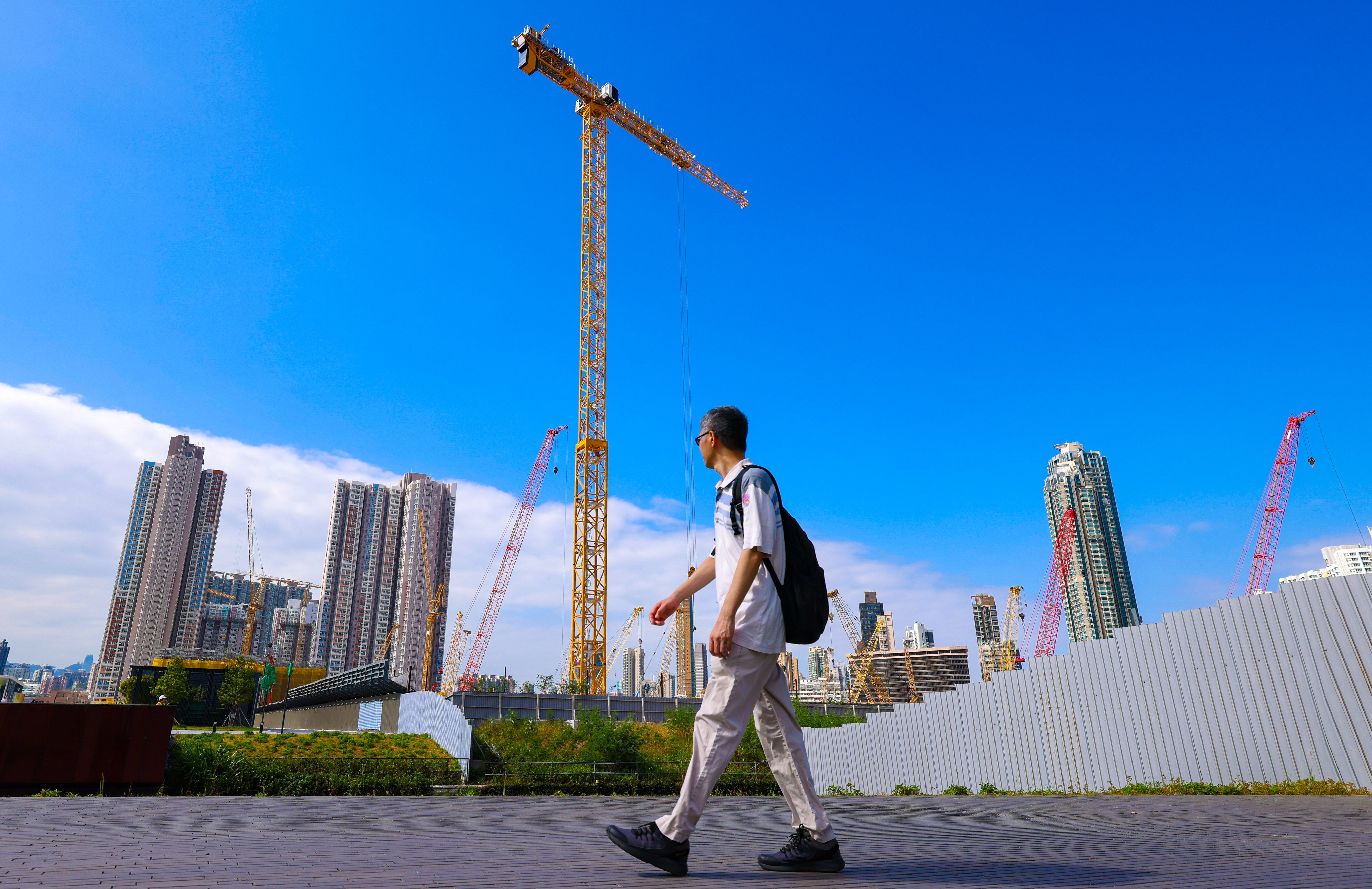 Construction at Kai Tak.The city has logged a deficit almost every financial year since 2019-20. Photo: Nora Tam