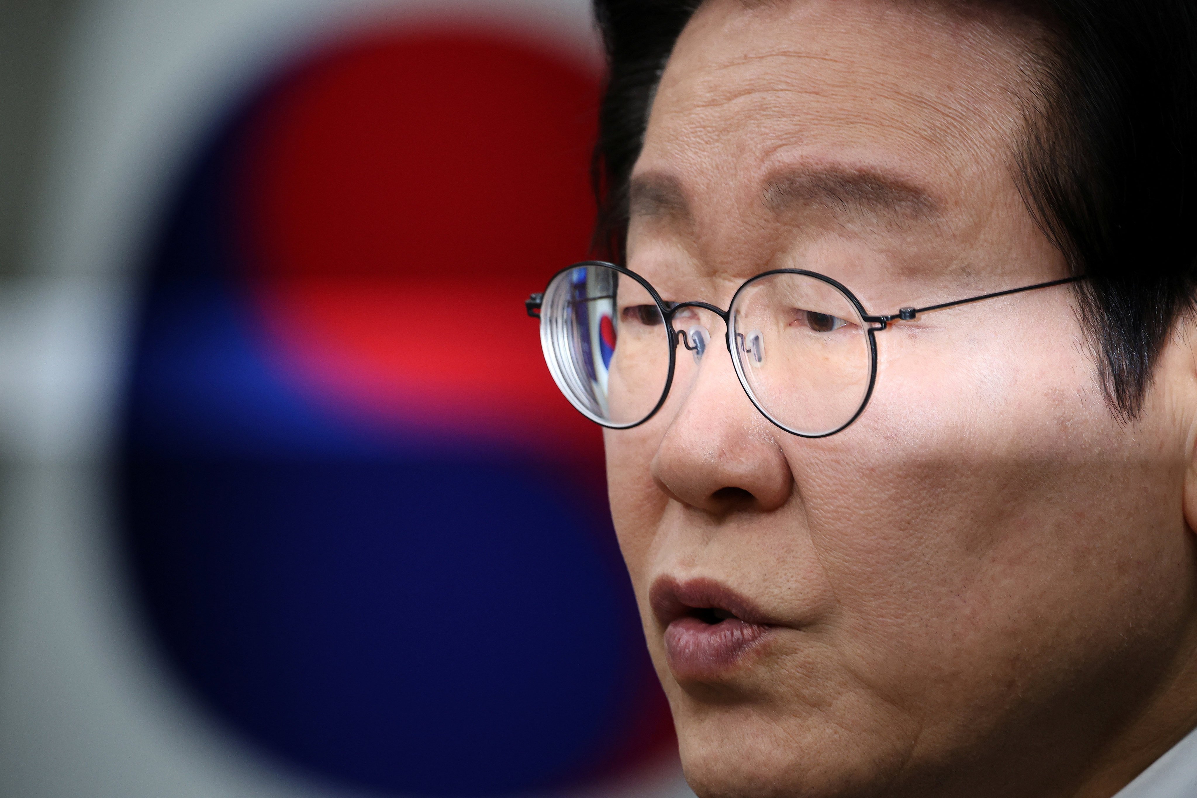 If South Korea’s opposition Democratic Party leader, Lee Jae-myung, takes over the presidency, it could lead to closer ties to Beijing. Picture: Reuters