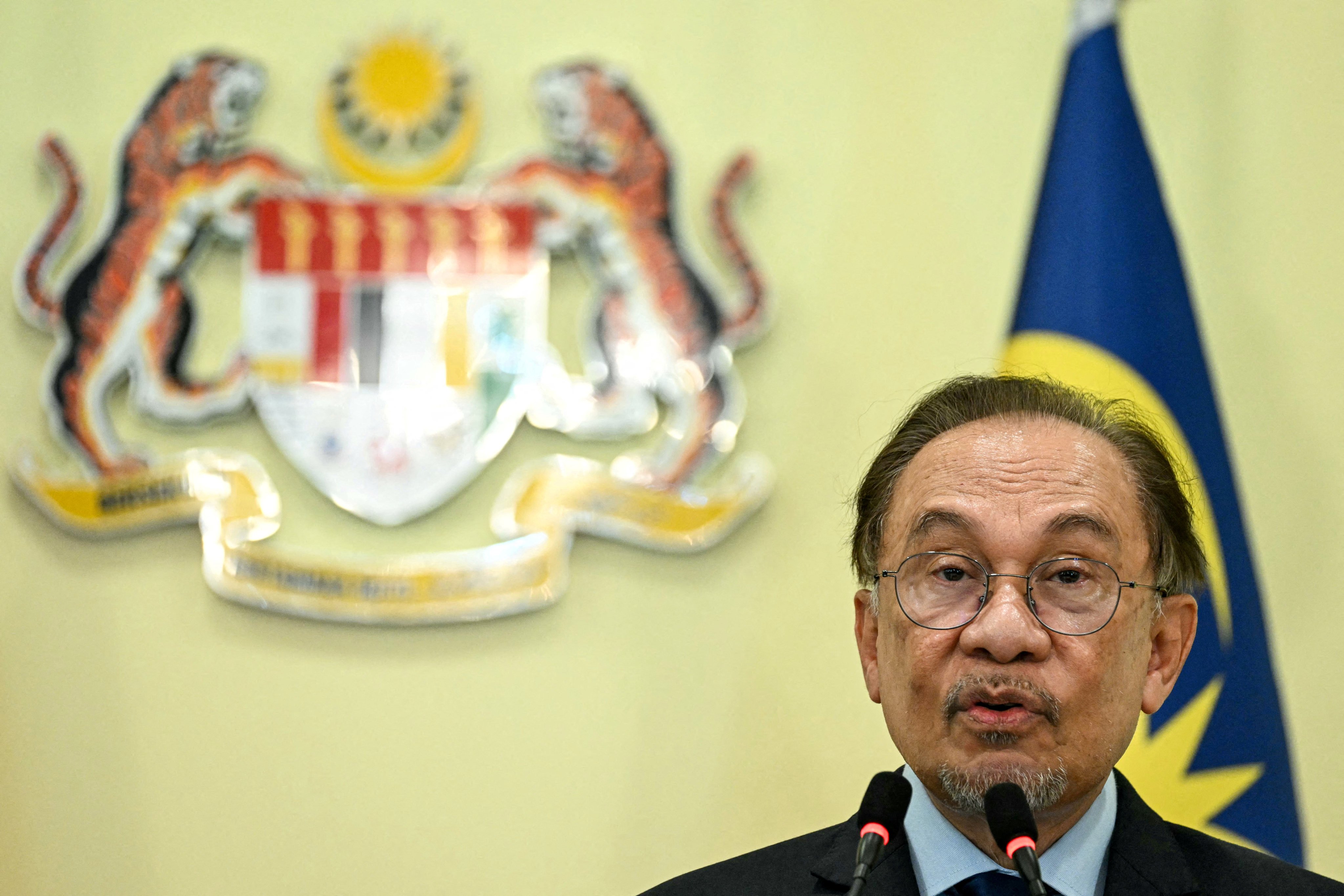 Prime Minister Anwar Ibrahim wants Malaysia to become a Southeast Asian hub for energy and chip manufacturing, by leveraging its strategic location. Photo: Pool/Reuters