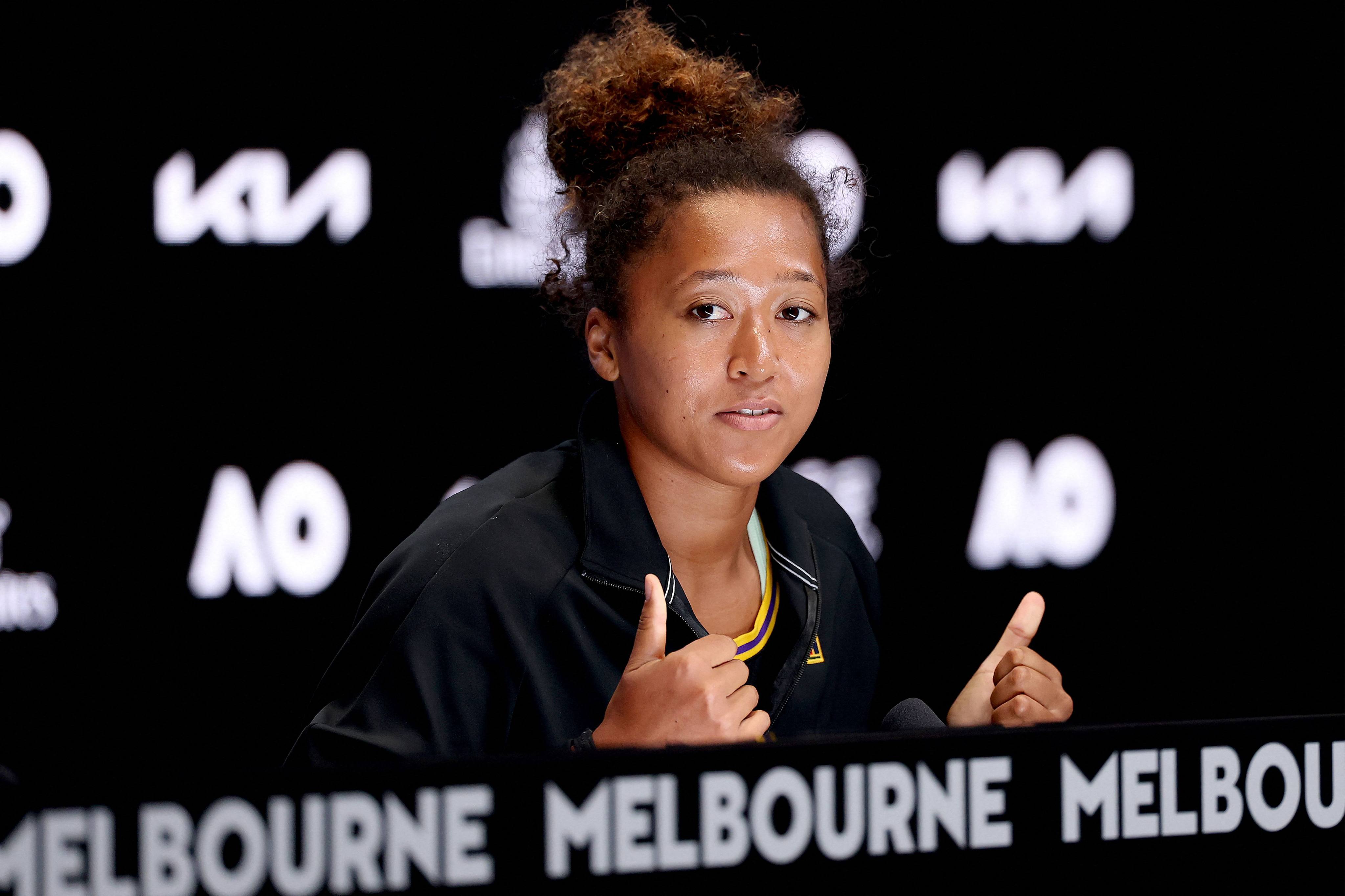 Naomi Osaka said on Friday that “for sure I’m going to play my match” after being forced to retire last weekend with an abdominal injury. Photo: AFP