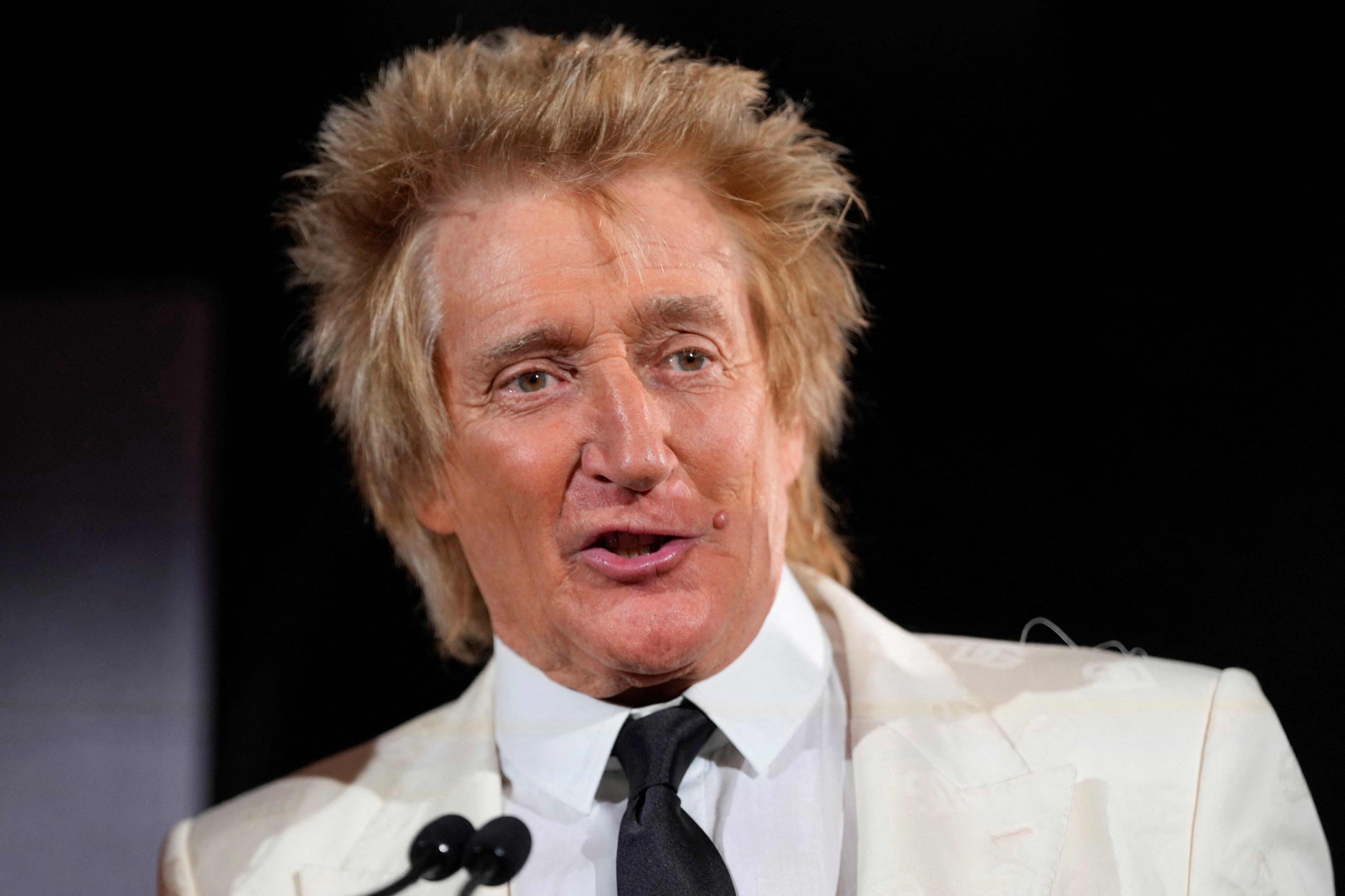 British rock singer Rod Stewart celebrates his 80th birthday on January 10, 2025. Photo: AFP