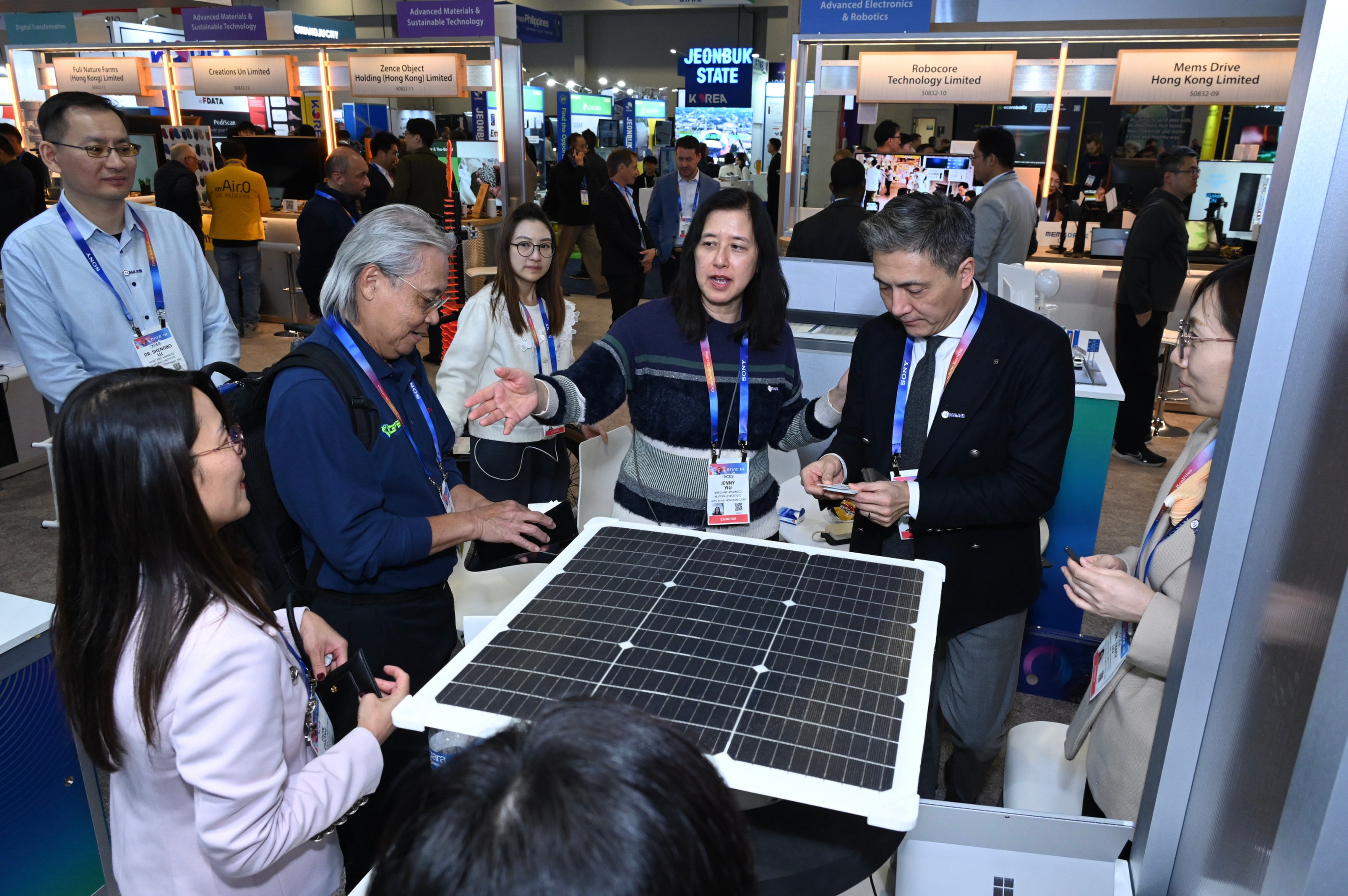 Visitors show interest in the Hong Kong Pavilion at CES 2025 this week. Photo: Handout