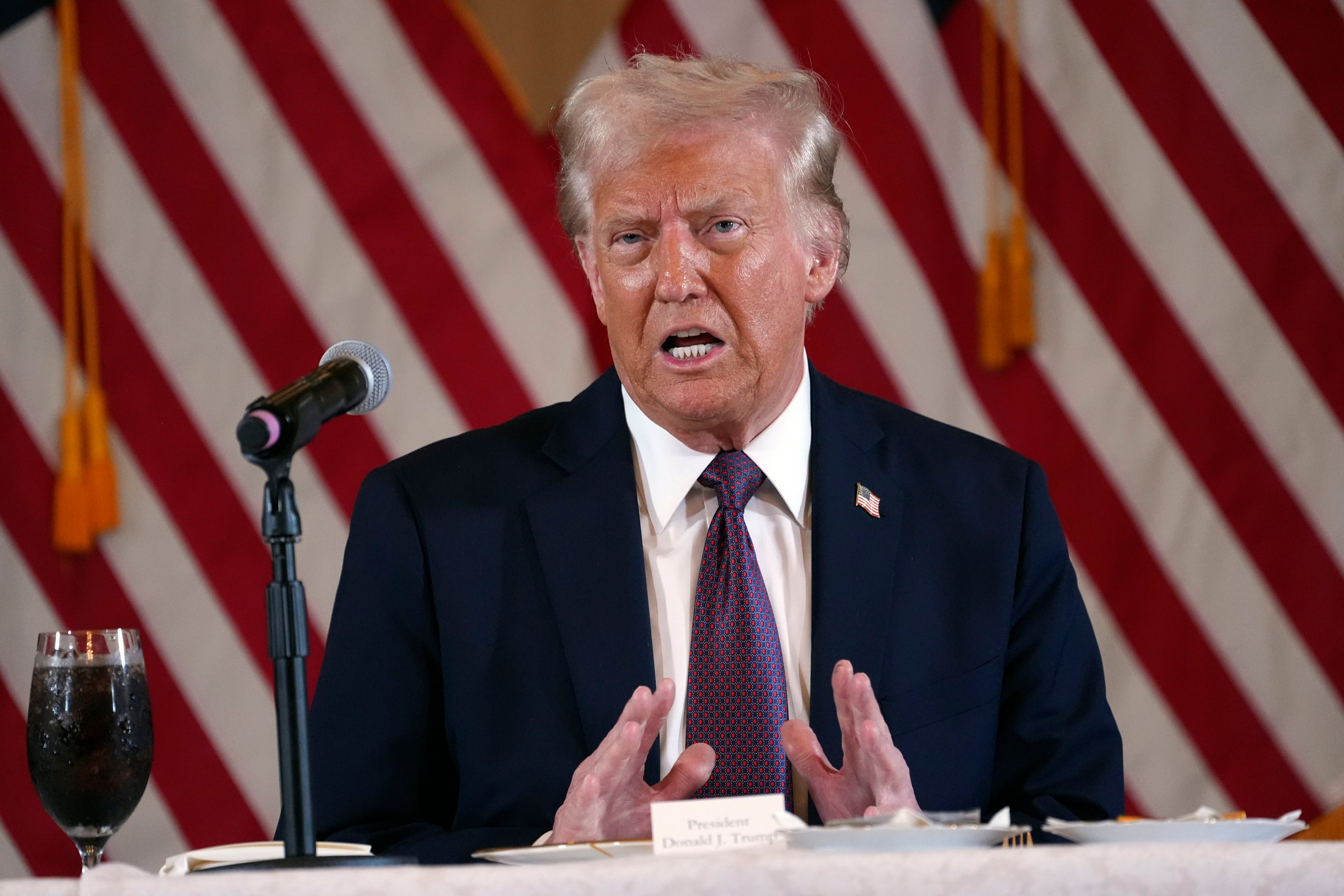 President-elect Donald Trump at Mar-a-Lago on Thursday. Photo: AP