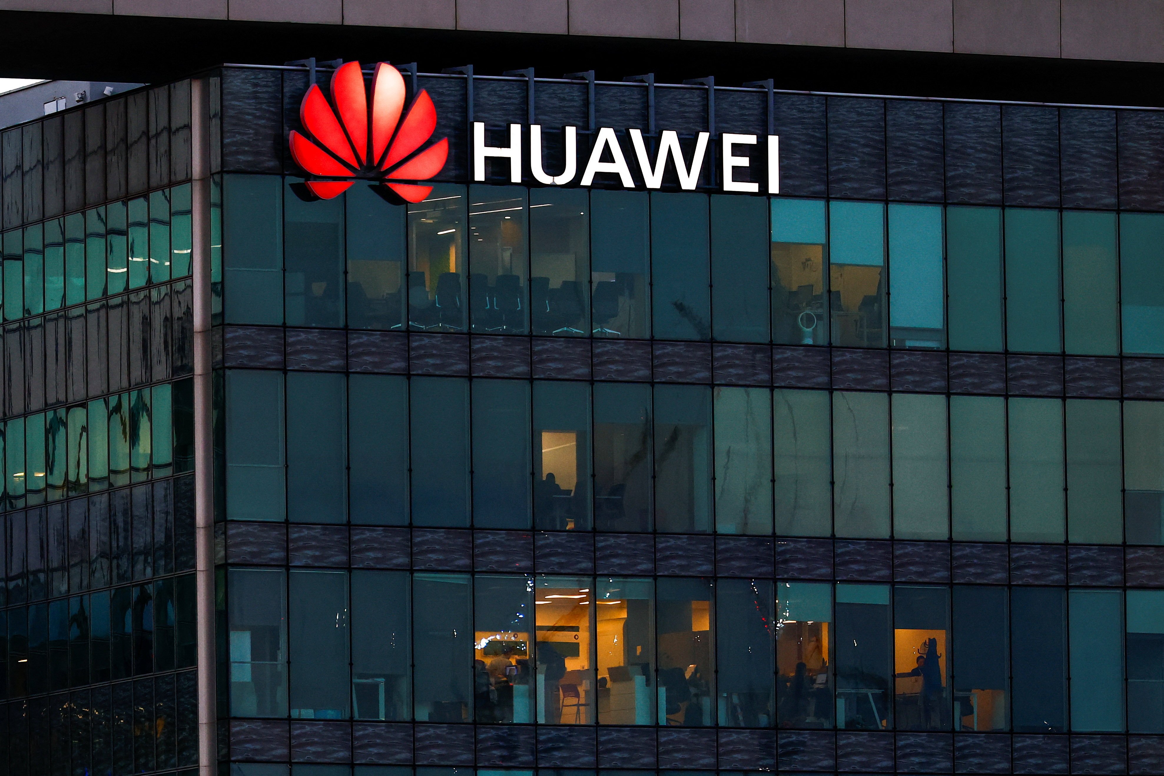 Huawei’s French headquarters in Boulogne-Billancourt near Paris. Photo: Reuters