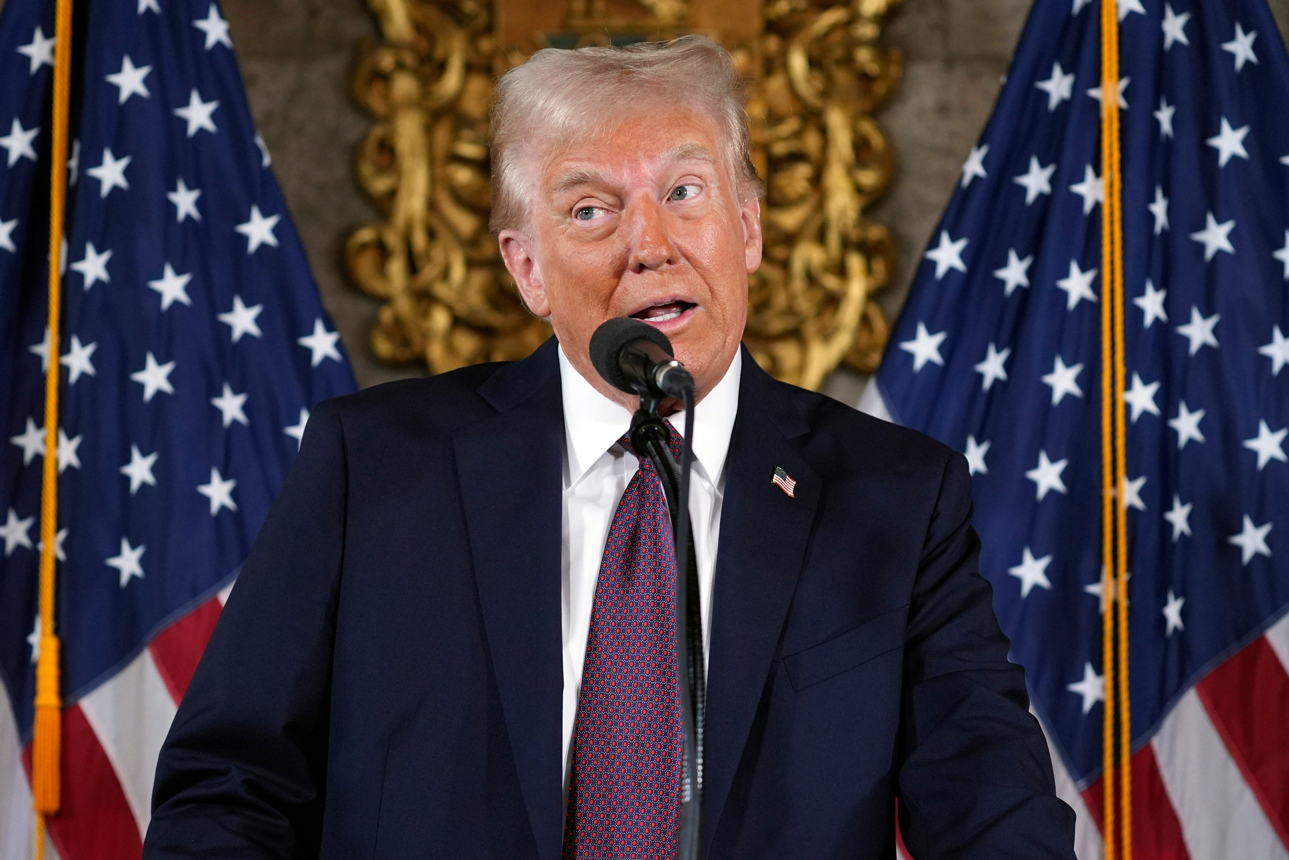 US president-elect Donald Trump  at Mar-a-Lago in Palm Beach, Florida last week. Photo: AP