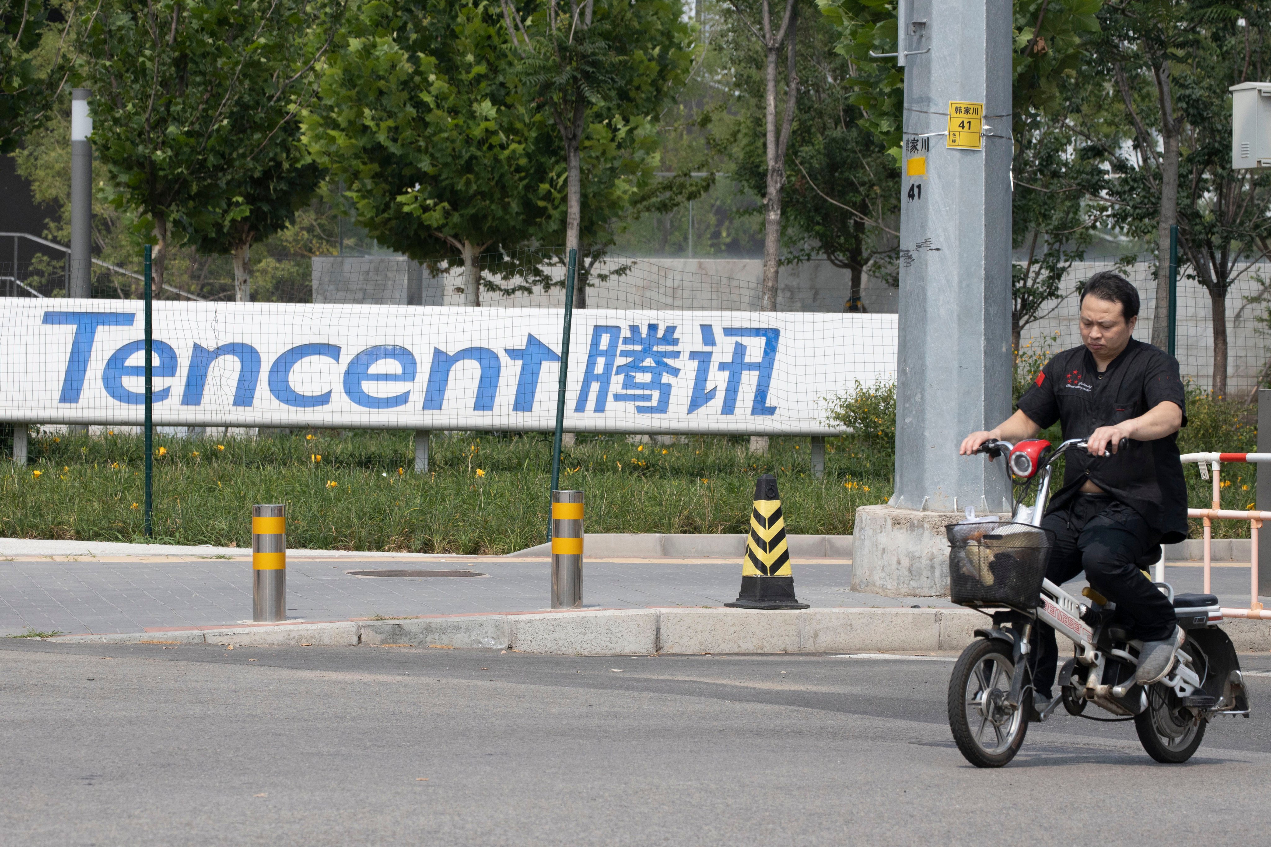 The US recently designated Tencent Holdings a Chinese military company, underscoring the increasing risks to companies amid geopolitical tensions between the two countries. Photo: AP