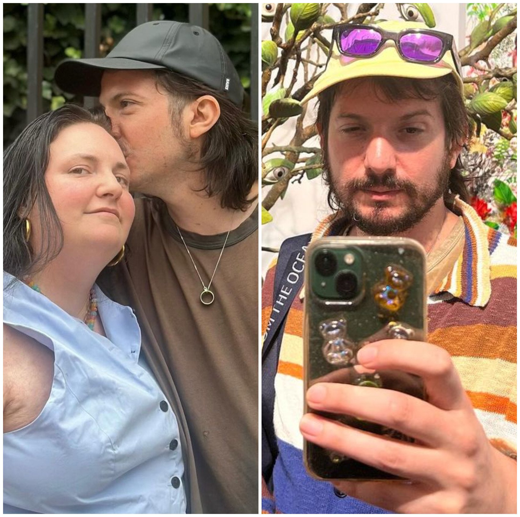 Lena Dunham’s husband “had to Google her” before they met. Photos: @lenadunham, @attawalpa/Instagram