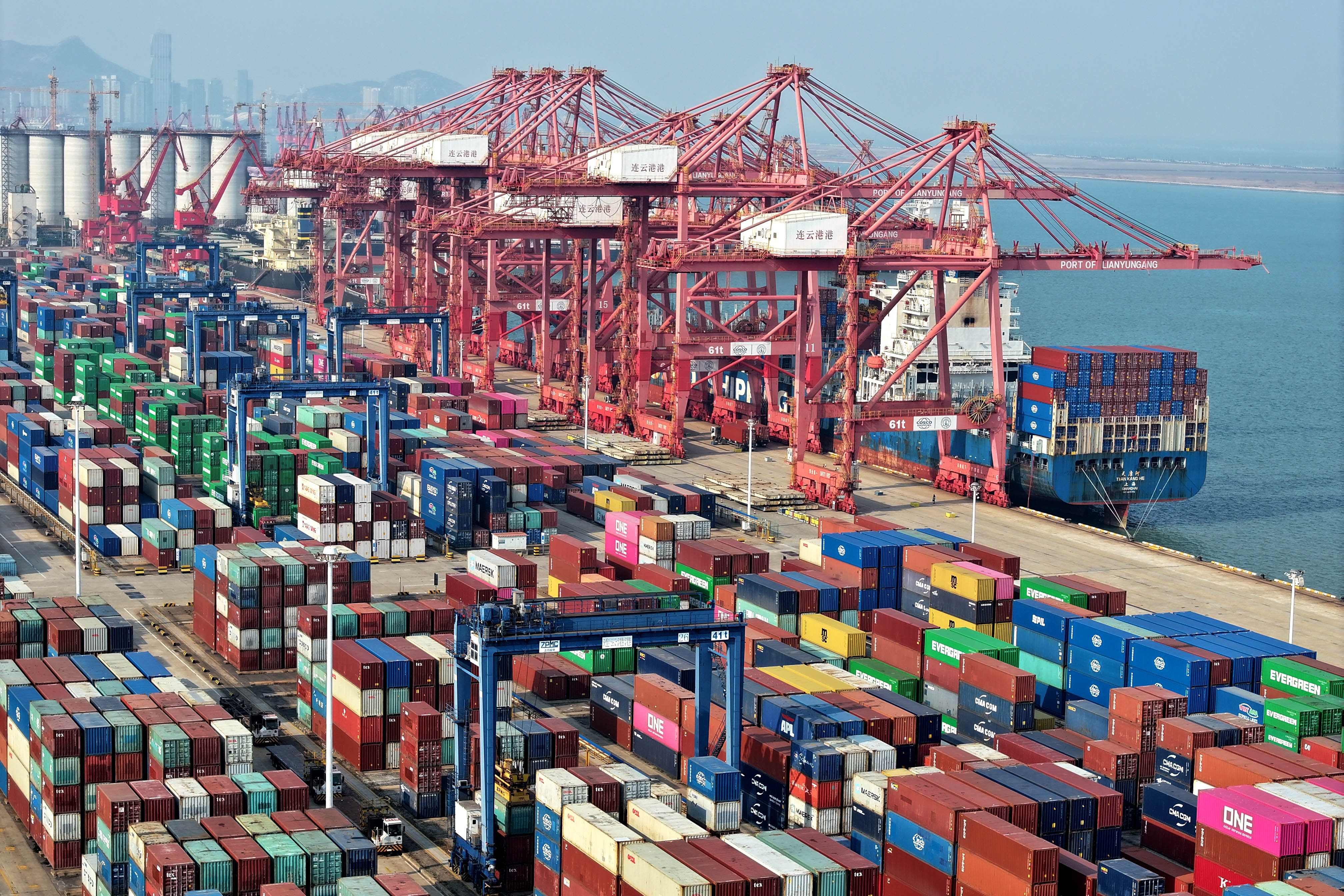 China’s trade surplus grew to an unprecedented level in 2024, buoyed by a rapid expansion of exports. Photo: AFP