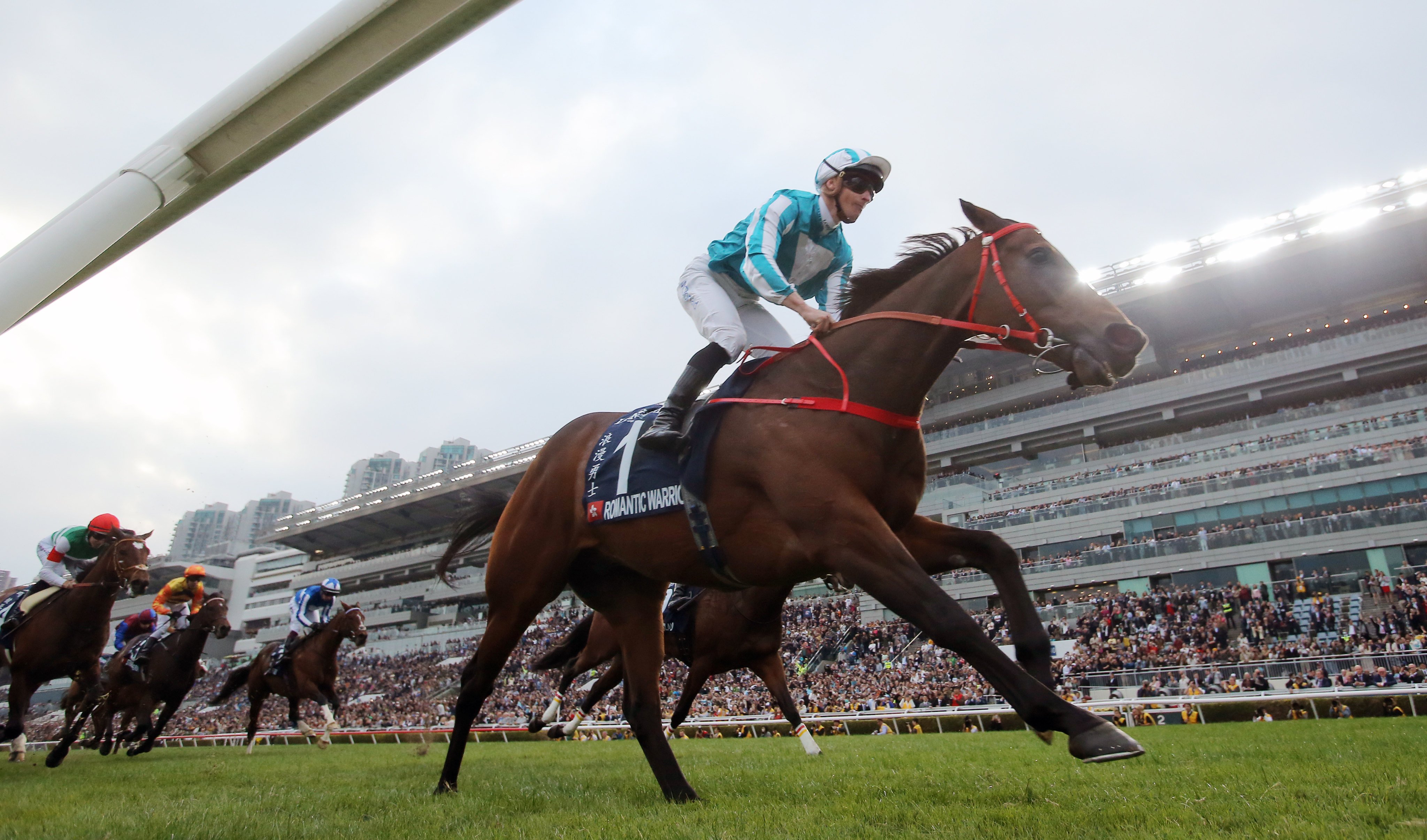 Romantic Warrior, ridden by James McDonald, wins the Hong Kong Cup during the Longines International Races at Sha Tin on December 8, 2024. Photo: Kenneth Chan.