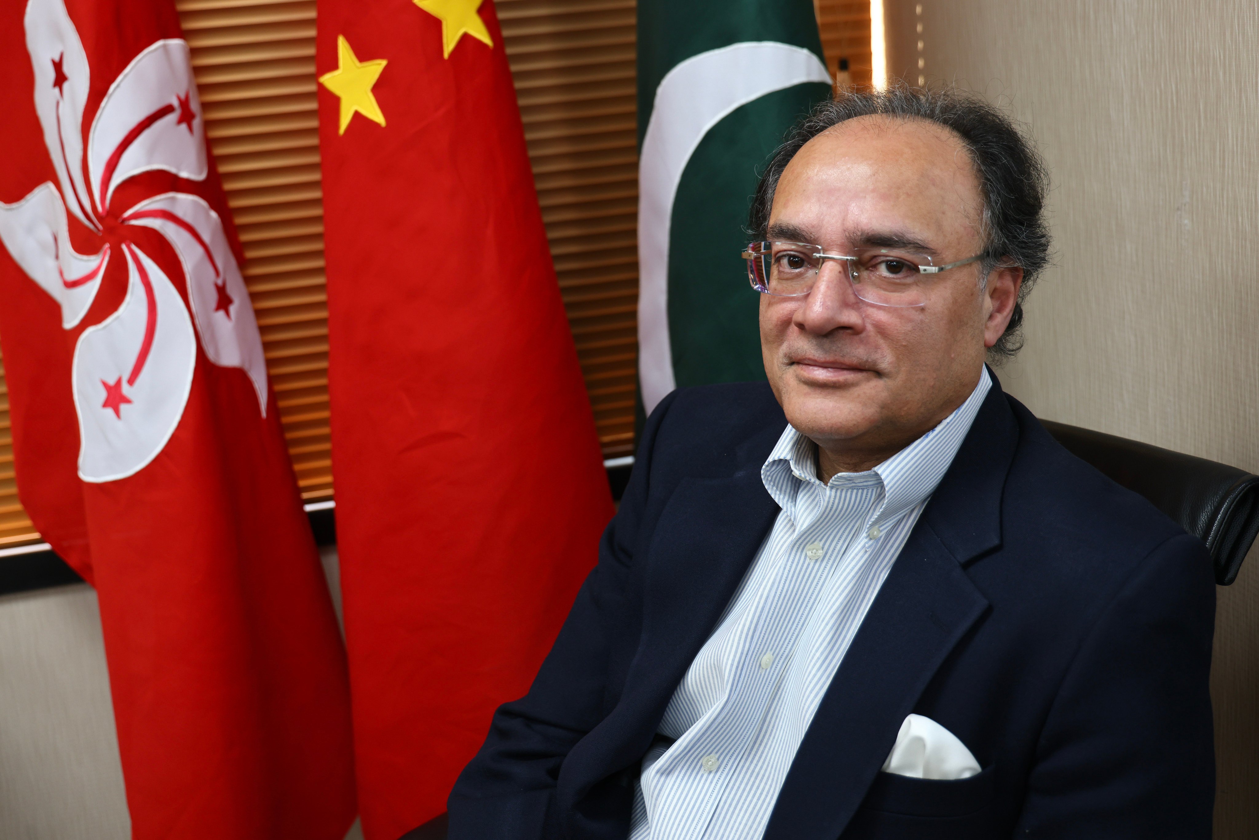 Pakistan’s finance minister, Muhammad Aurangzeb, says his country aims to tap China’s capital markets by issuing panda bonds as soon as June. Photo: Dickson Lee