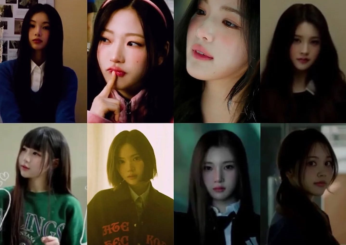 (Clockwise from top left) Leean, Dahyun, Haram, Yuna, Carmen, Jooeun, Jiwoo and Nayeon are the eight members of new K-pop girl group Hearts2Hearts, who will make their debut in February. Photo: Instagram/sm_hearts2hearts