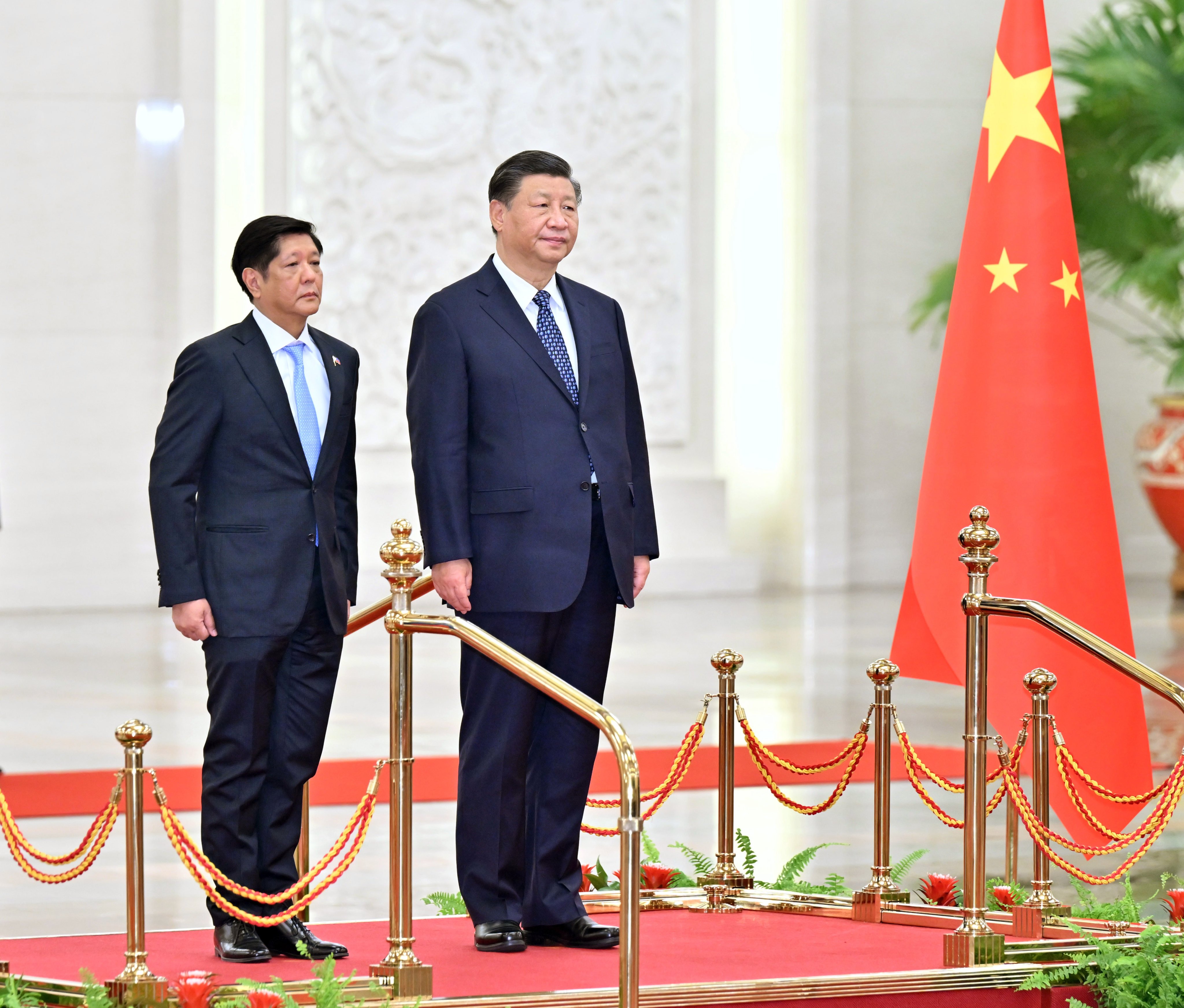 Chinese President Xi Jinping and Philippine President Ferdinand Marcos Jnr  in Beijing on January 4, 2023. Photo: Xinhua