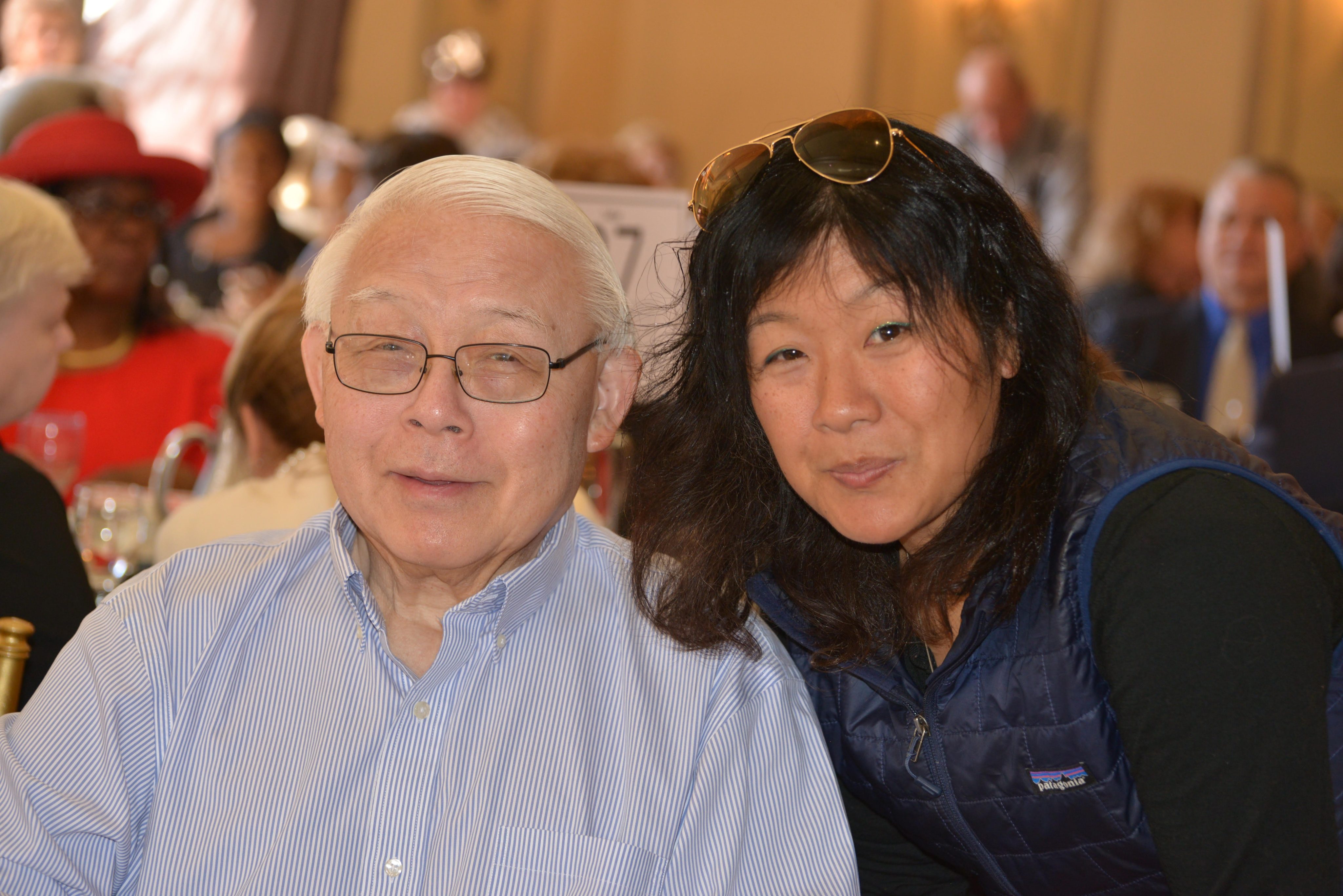 Amy Wu and her father, Dr Joseph Wu, attending the annual senior prom event organised by the New York Dutchess county government’s Office for the Ageing in October 2024. Photo: Courtesy of Evelyn Loo