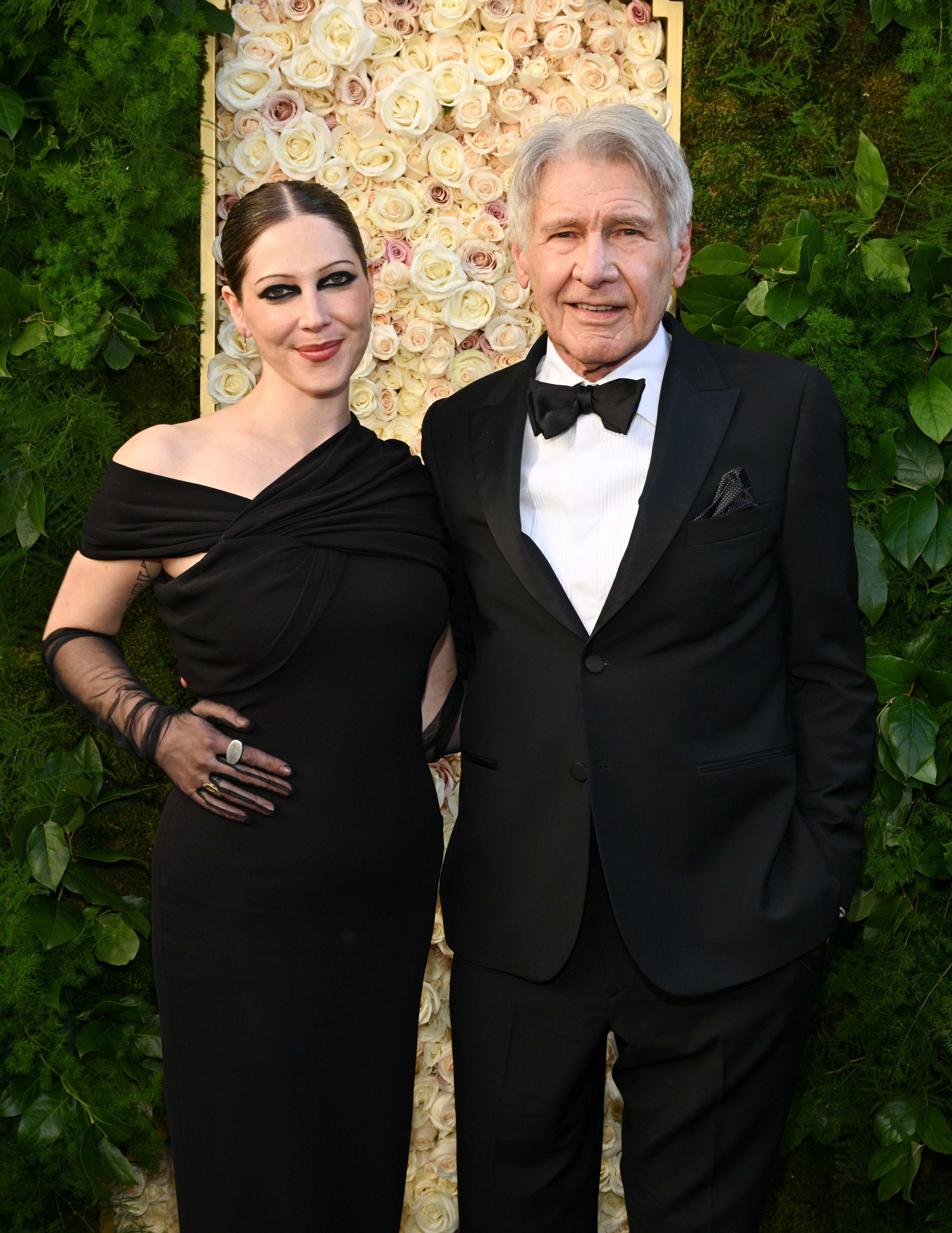 Georgia and Harrison Ford at the 82nd Annual Golden Globes, in January. Photo: Getty Images