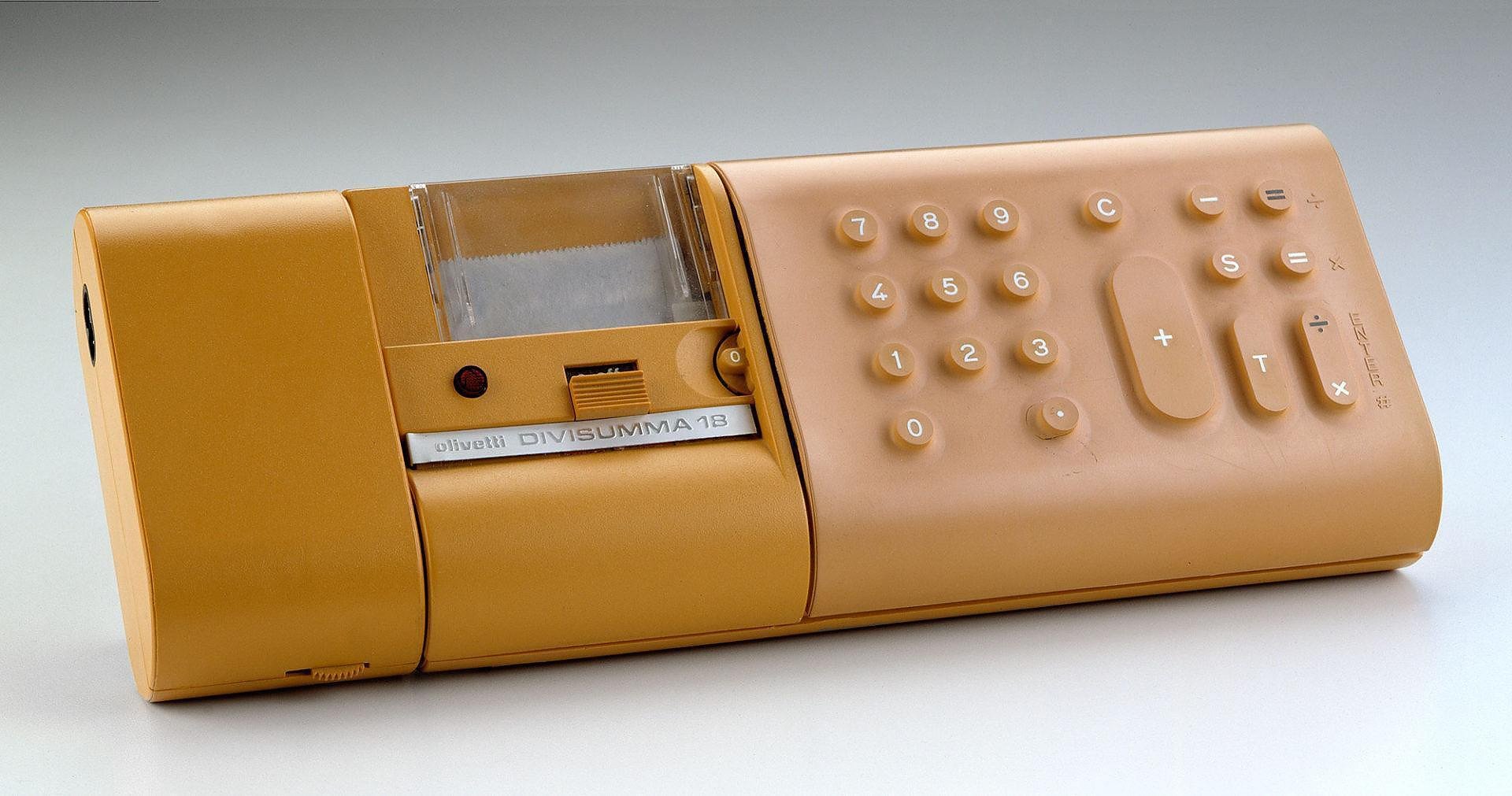 The Divisumma 18 calculator, designed by Mario Bellini for Olivetti. Photo: Handout