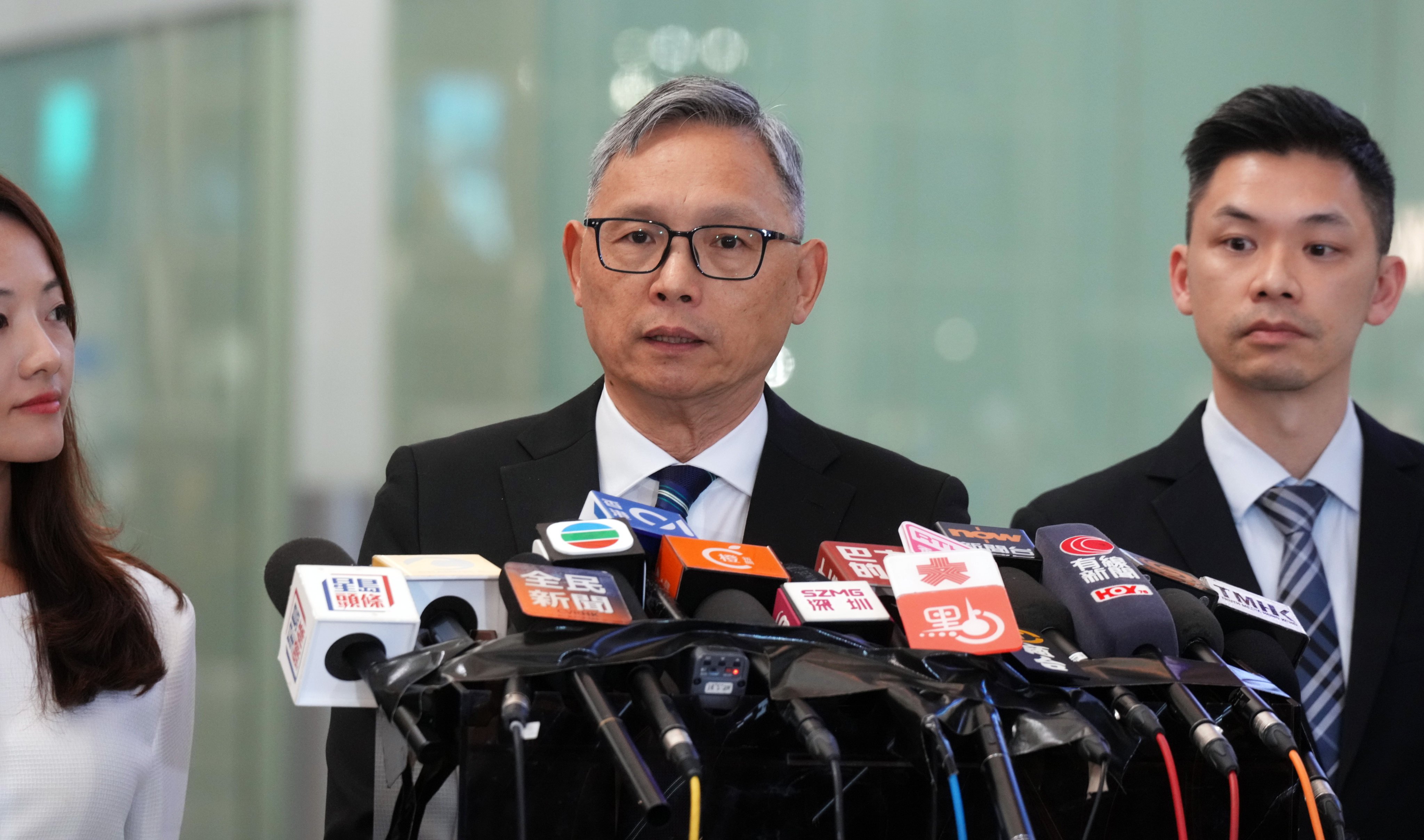 Undersecretary for Security Michael Cheuk meets reporters after leading a task force to Thailand. Photo: SCMP