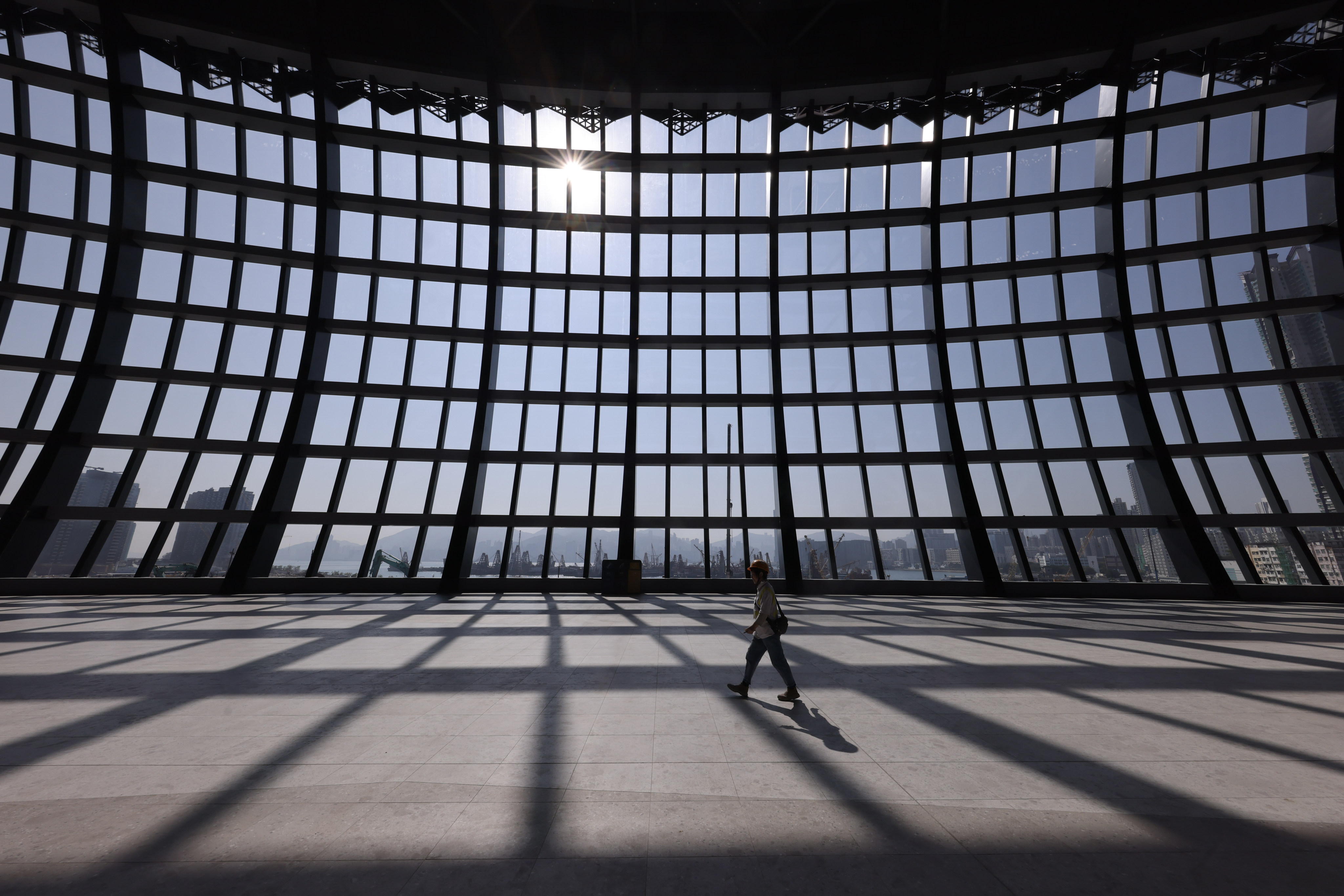 Kai Tak Sports Park occupies a prime position beside Hong Kong’s harbour, as seen from inside the main stadium. Photo: Nora Tam