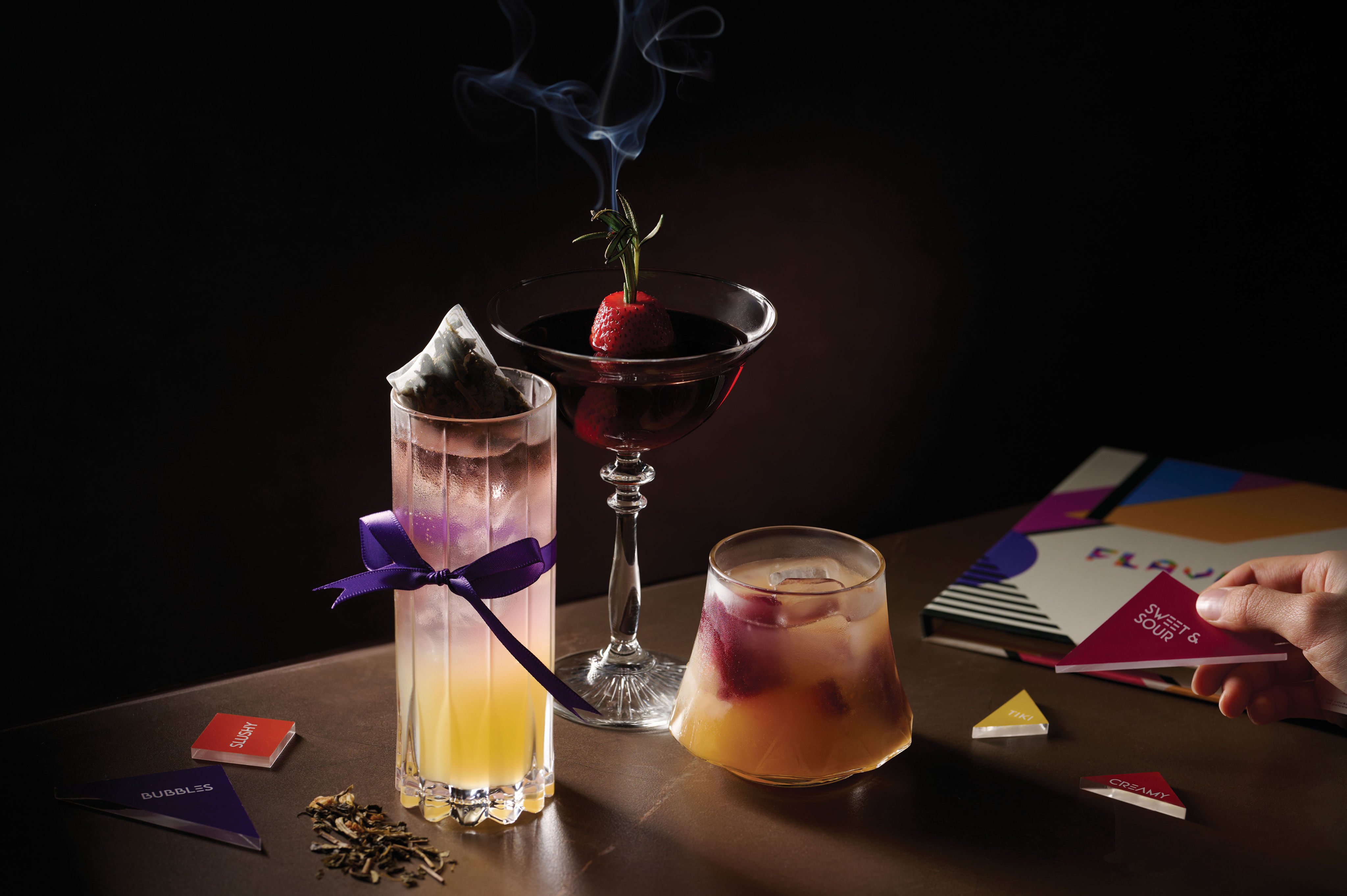 Bar Q88’s new Flavours menu is inspired by the tangram puzzle. Photo: Handout