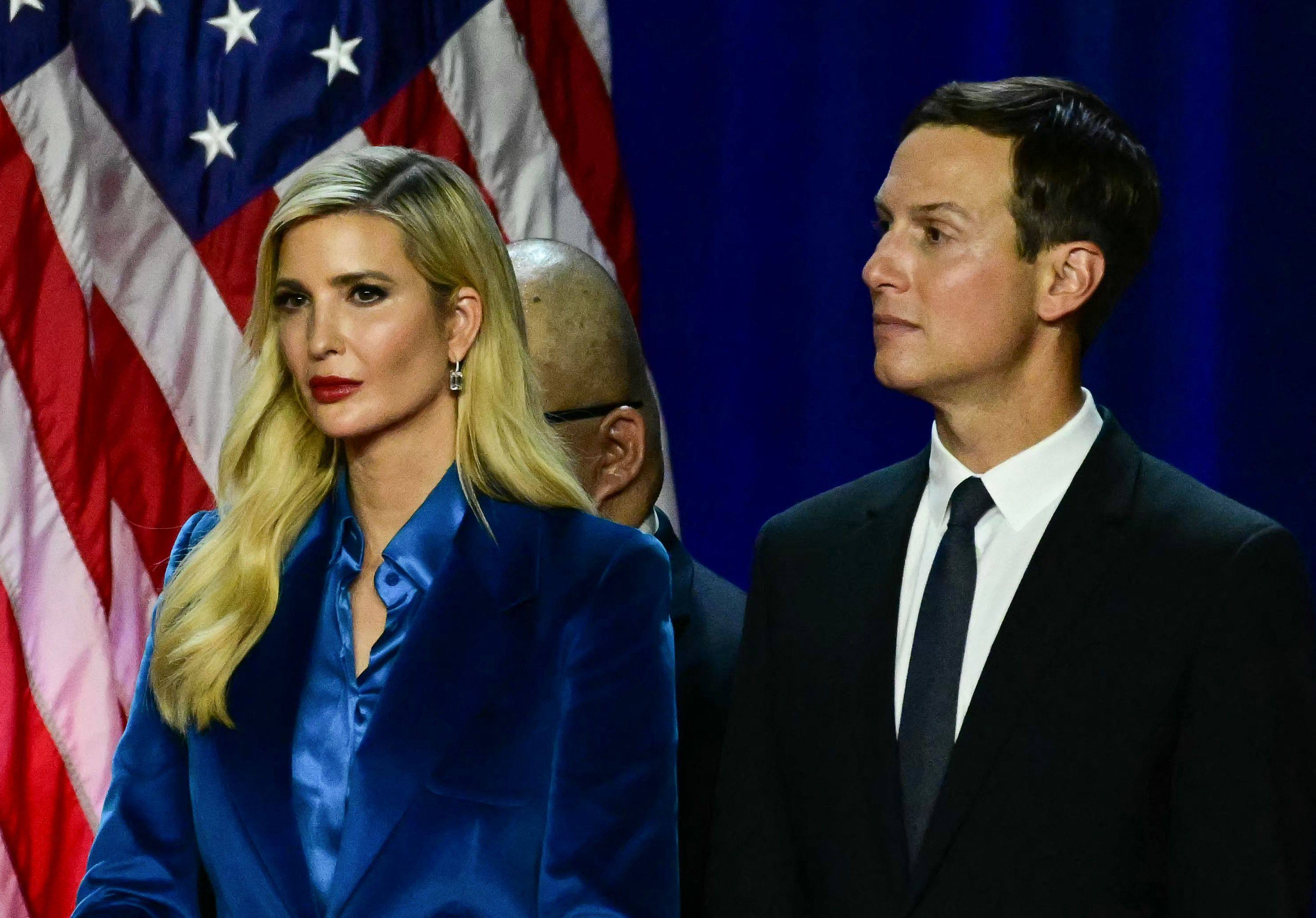 Ivanka Trump and her husband Jared Kushner say they will not take official roles in the second Trump administration and will instead be in their Miami home. Photo: AFP