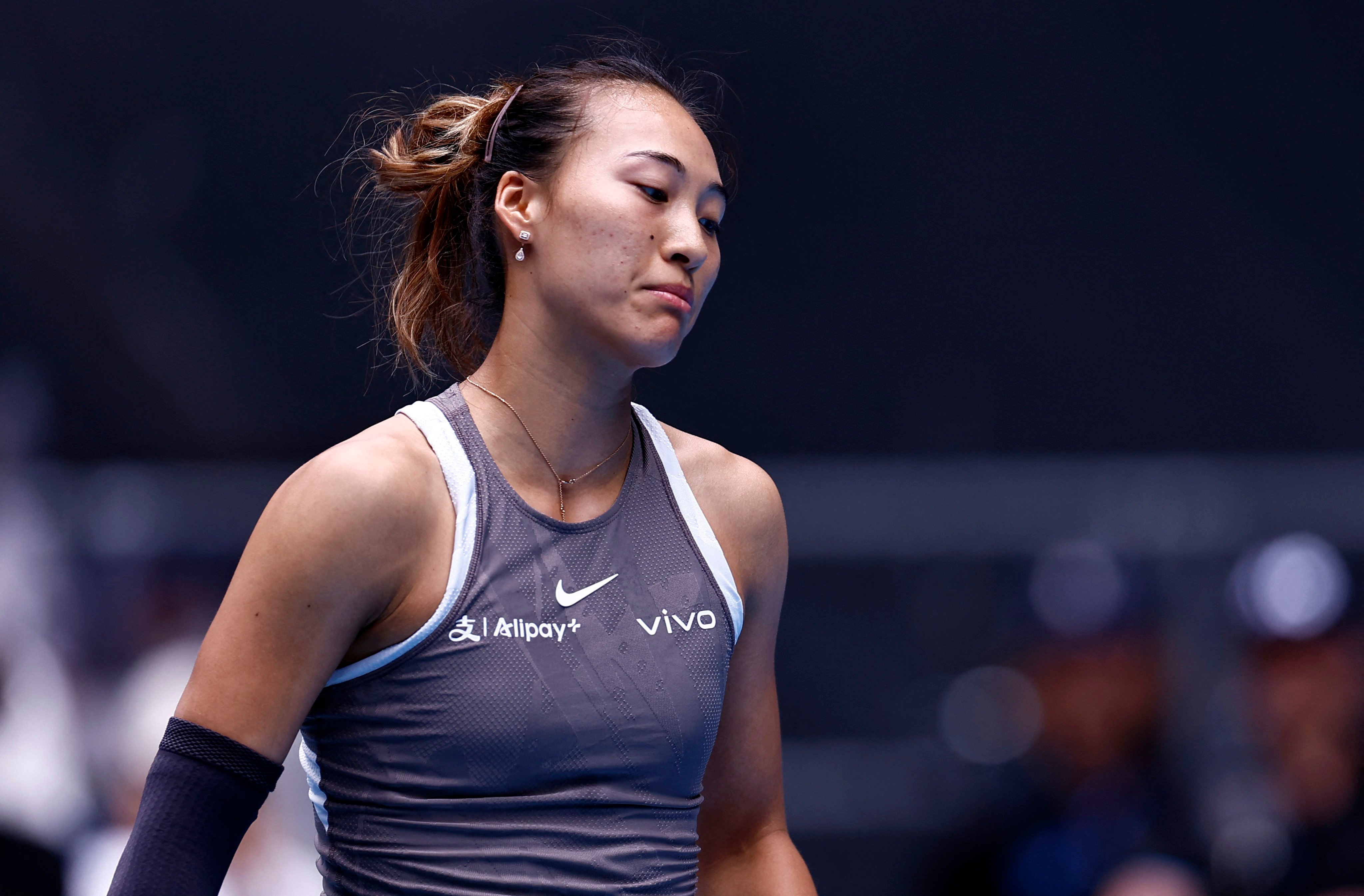 China’s Zheng Qinwen had a bad day at the office, and is out of the Australian Open. Photo: Reuters