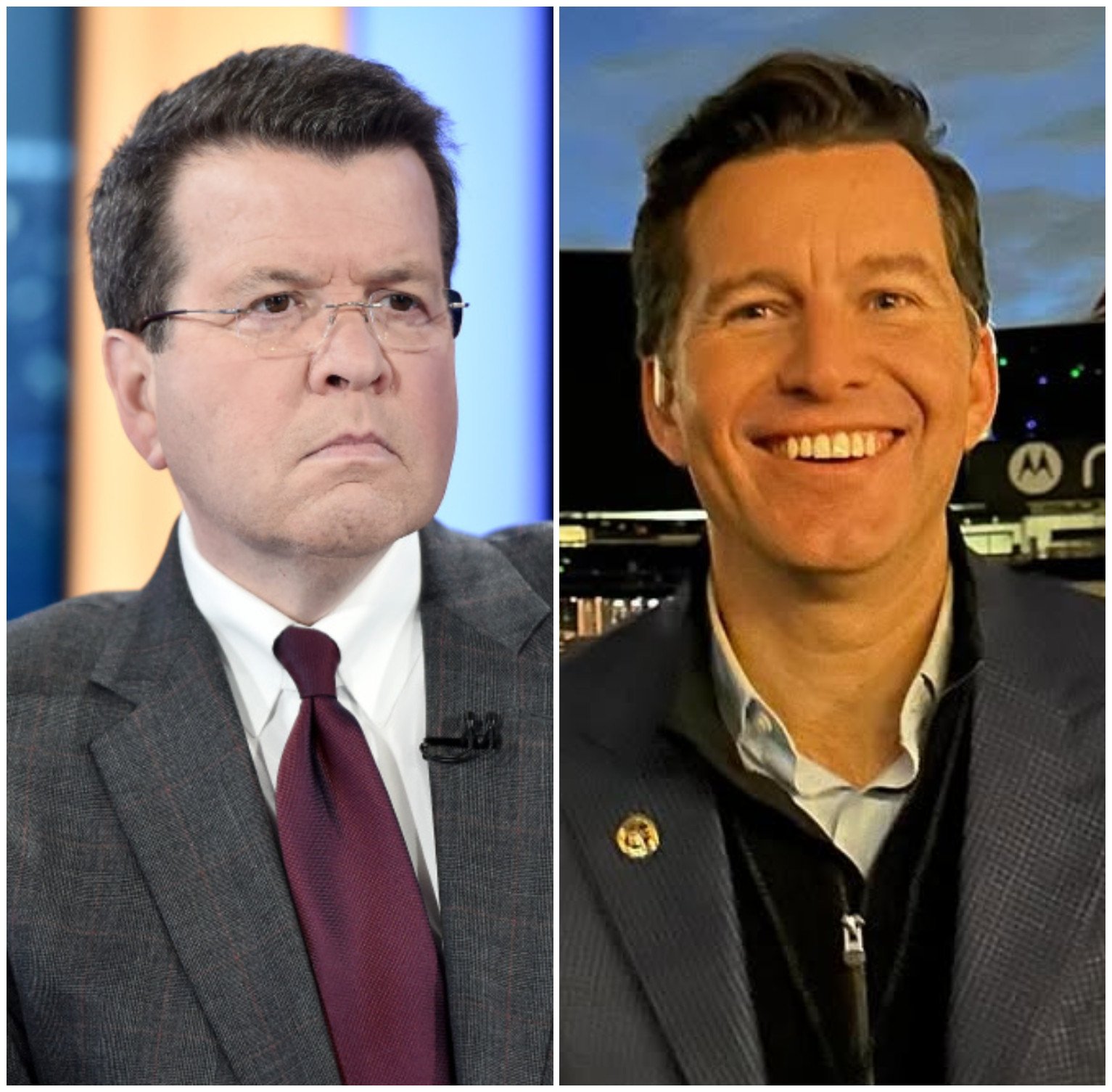 Fox News host Neil Cavuto (left) is being replaced by Pete Hegseth pal Will Cain. Photos: Getty Images, @cwillcain/Instagram