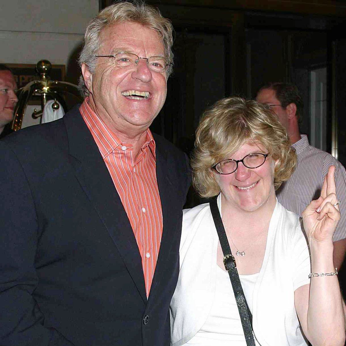 Jerry Springer and his daughter Katie Springer. The controversial TV show host generally kept his family out of the spotlight. Photo: @PanCANChicago/X