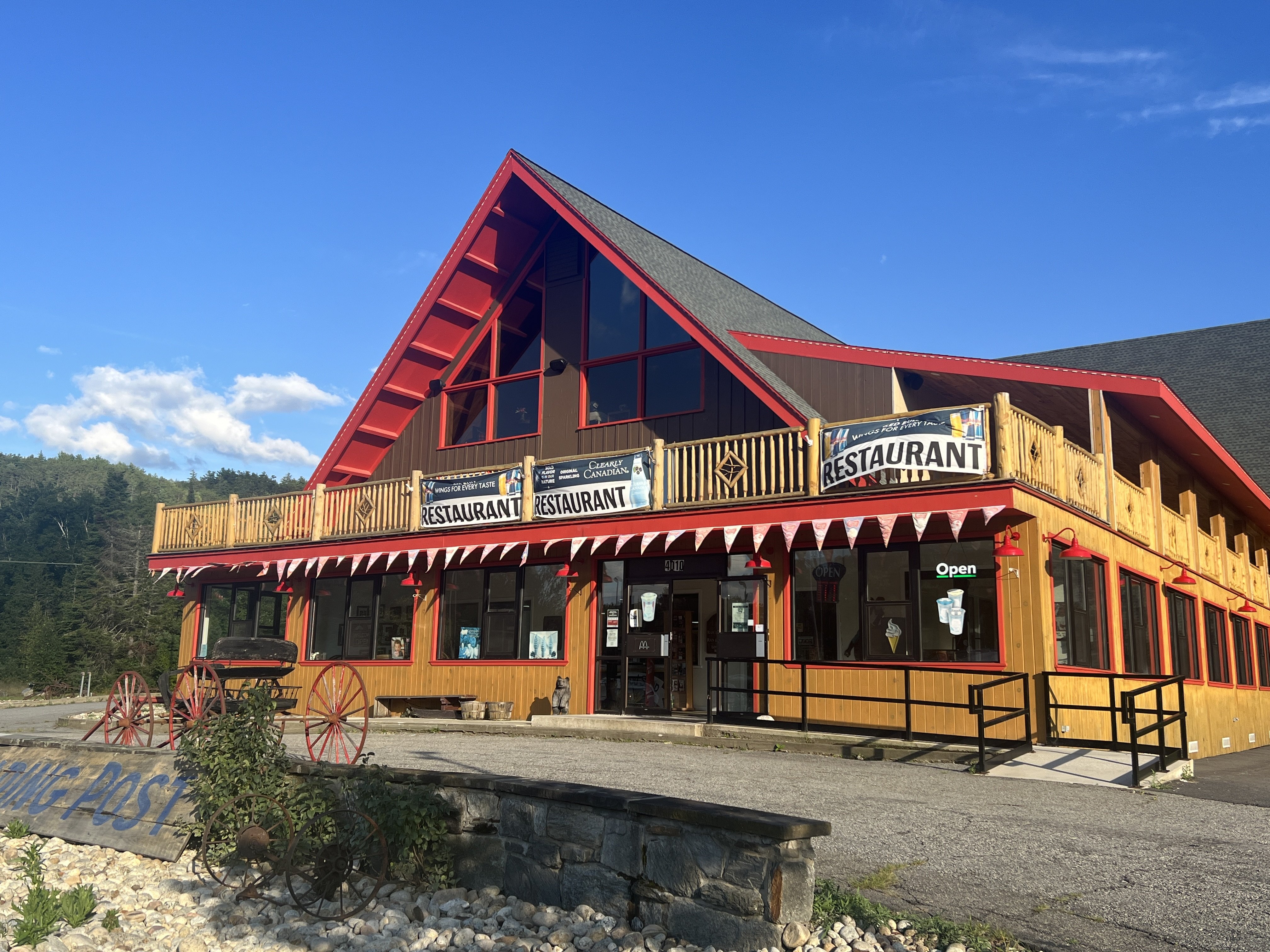 Frontier Town Gateway, in New York’s Adirondacks region, is a combined restaurant, convenience store, petrol station, Tesla charging station and rest area, with plans for weddings and Airbnbs. Photo: Amy Wu