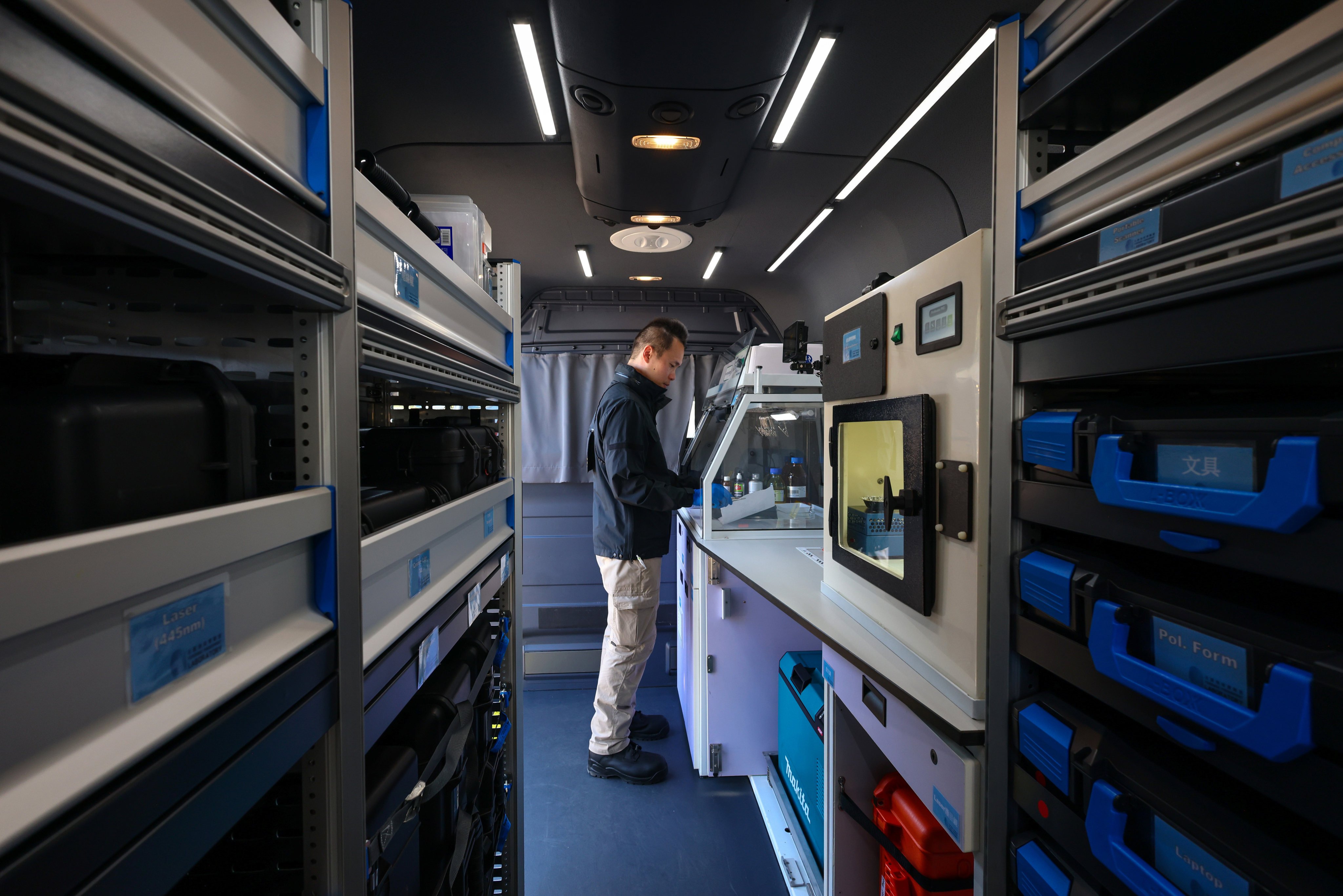 Police have launched their first mobile forensics lab. Photo: Dickson Lee