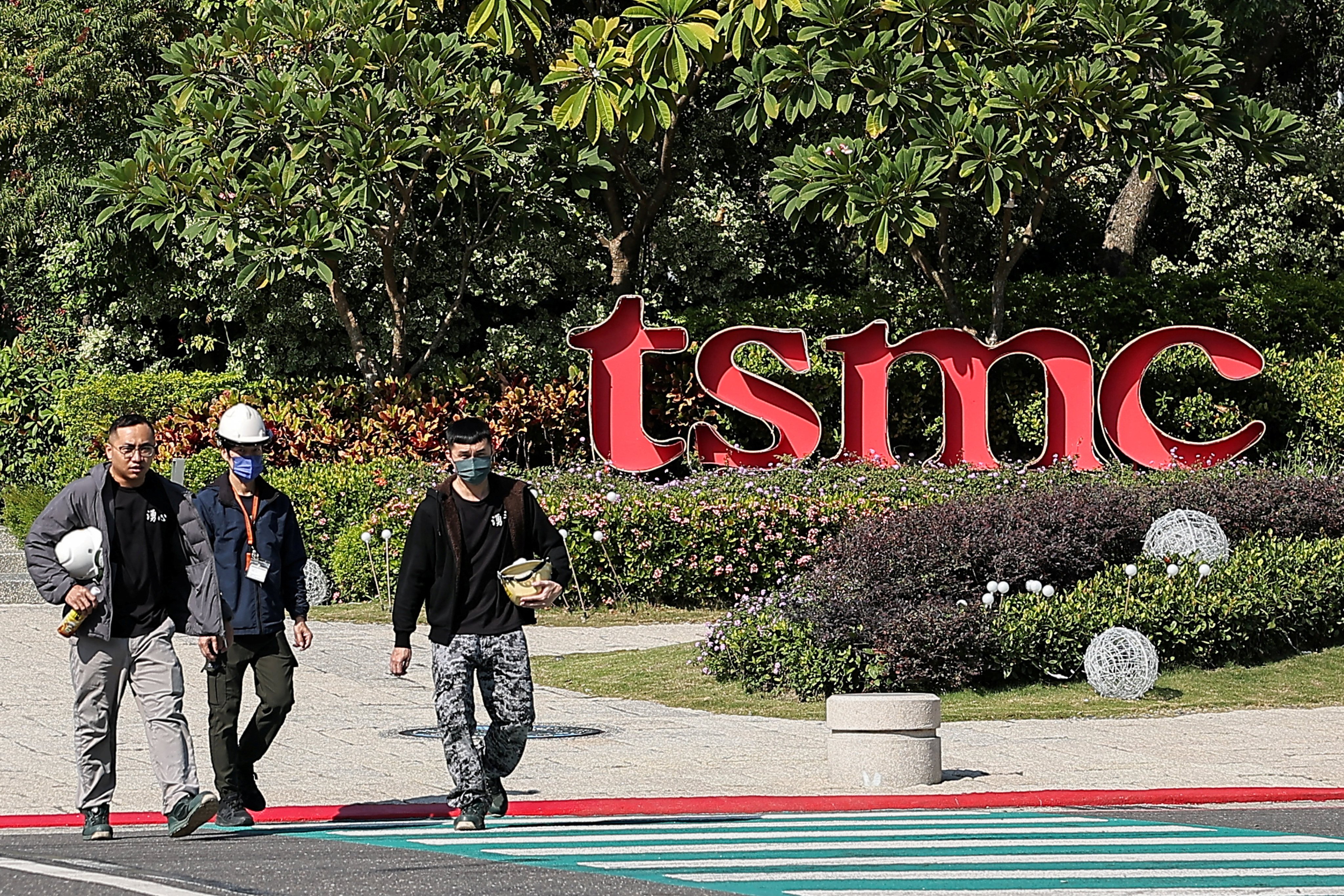 A TSMC facility at a science park in Tainan. Photo: Reuters