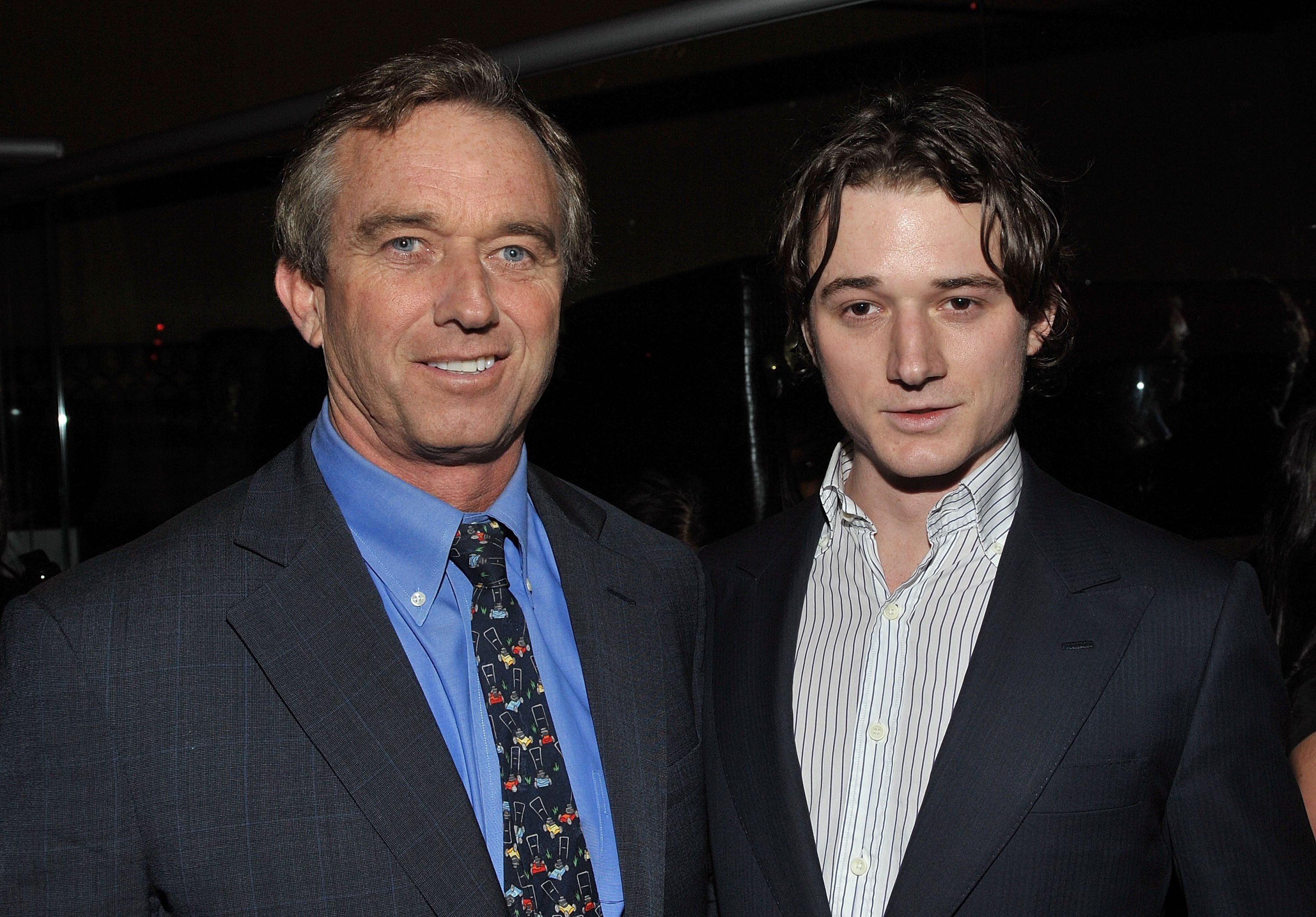 Robert F. Kennedy Jr. and son Robert F. Kennedy III attend the Answering The Call For Haiti Earthquake Victims fundraiser at M2 Ultra Lounge in 2010, in New York City. Photo: Getty Images