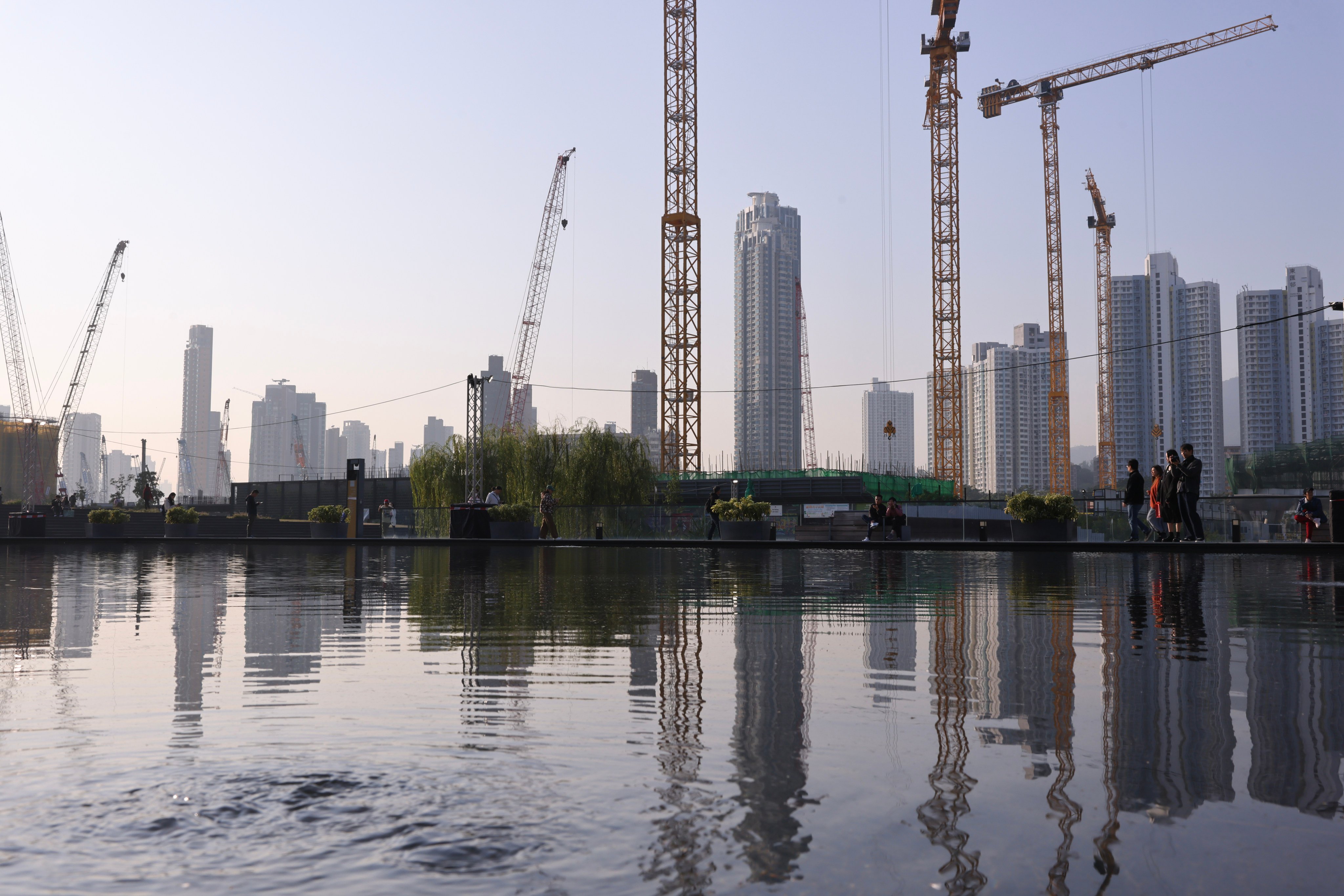 Construction projects in progress in Kai Tak. Photo: Nora Tam