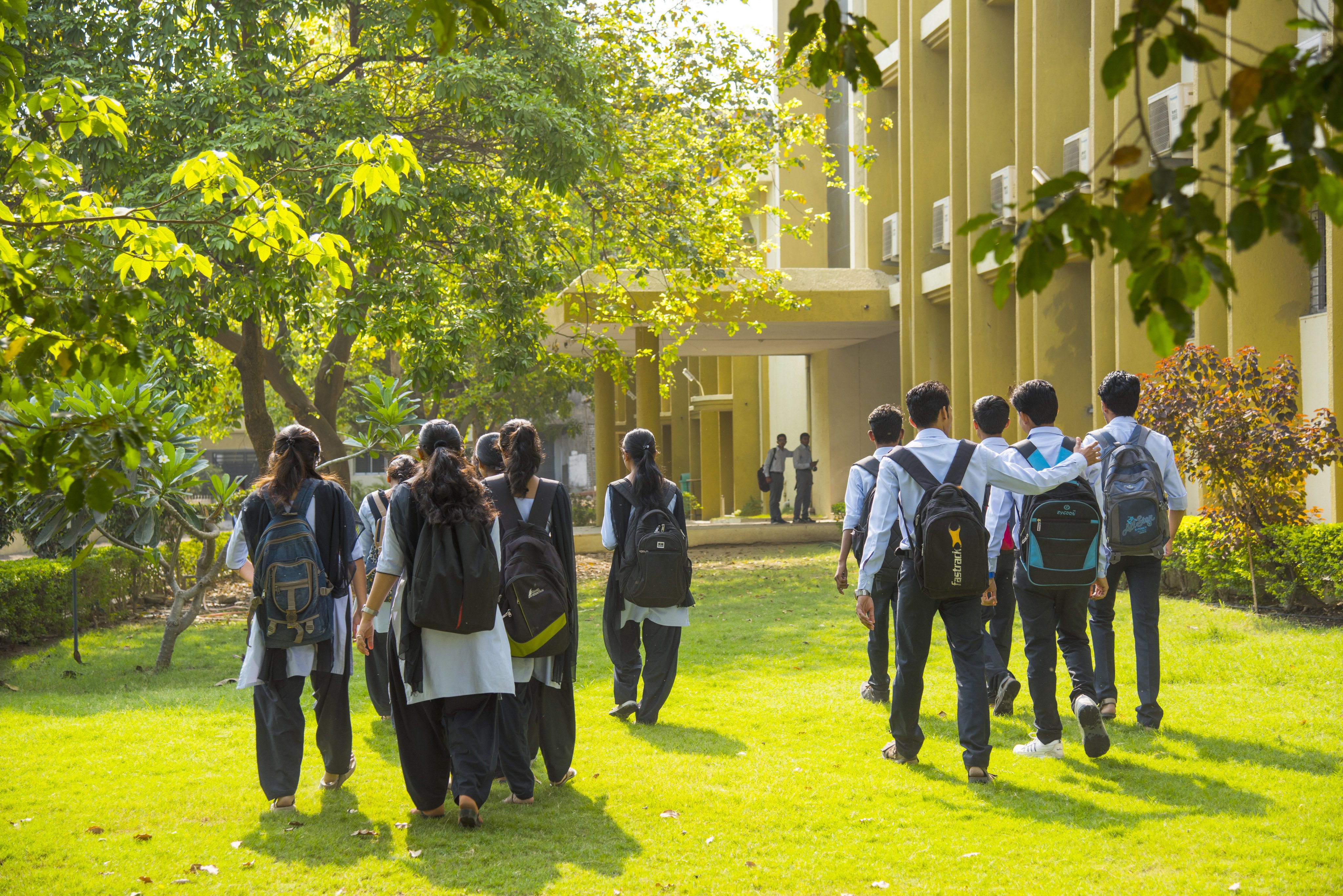 Students at a university campus in India. A recent government report has revealed that only a fraction of the country’s schools are equipped with functional computers. Photo: Shutterstock