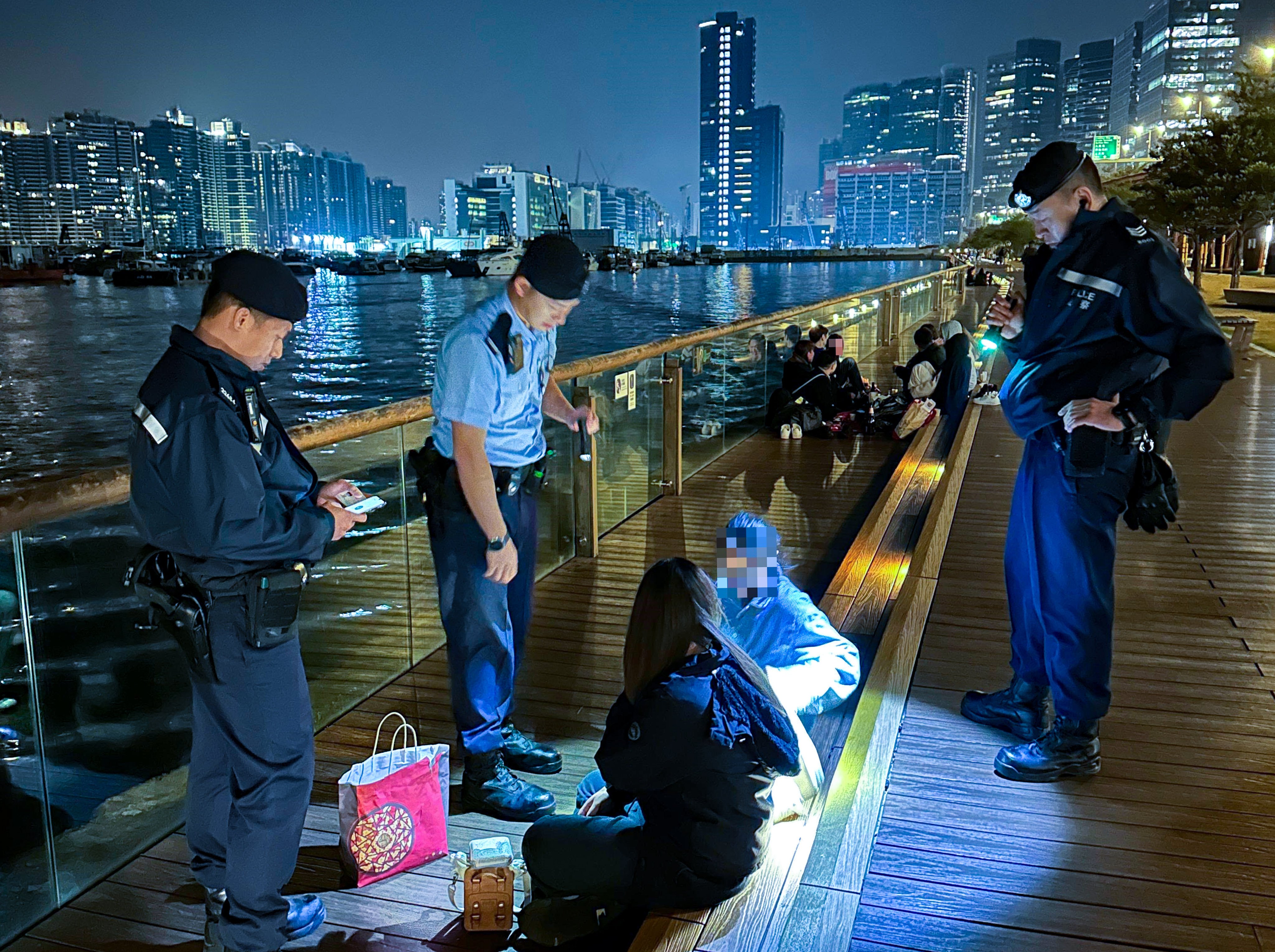 In an operation from Friday night to the early hours of Saturday, police officers stopped and searched 154 people. Photo: Handout