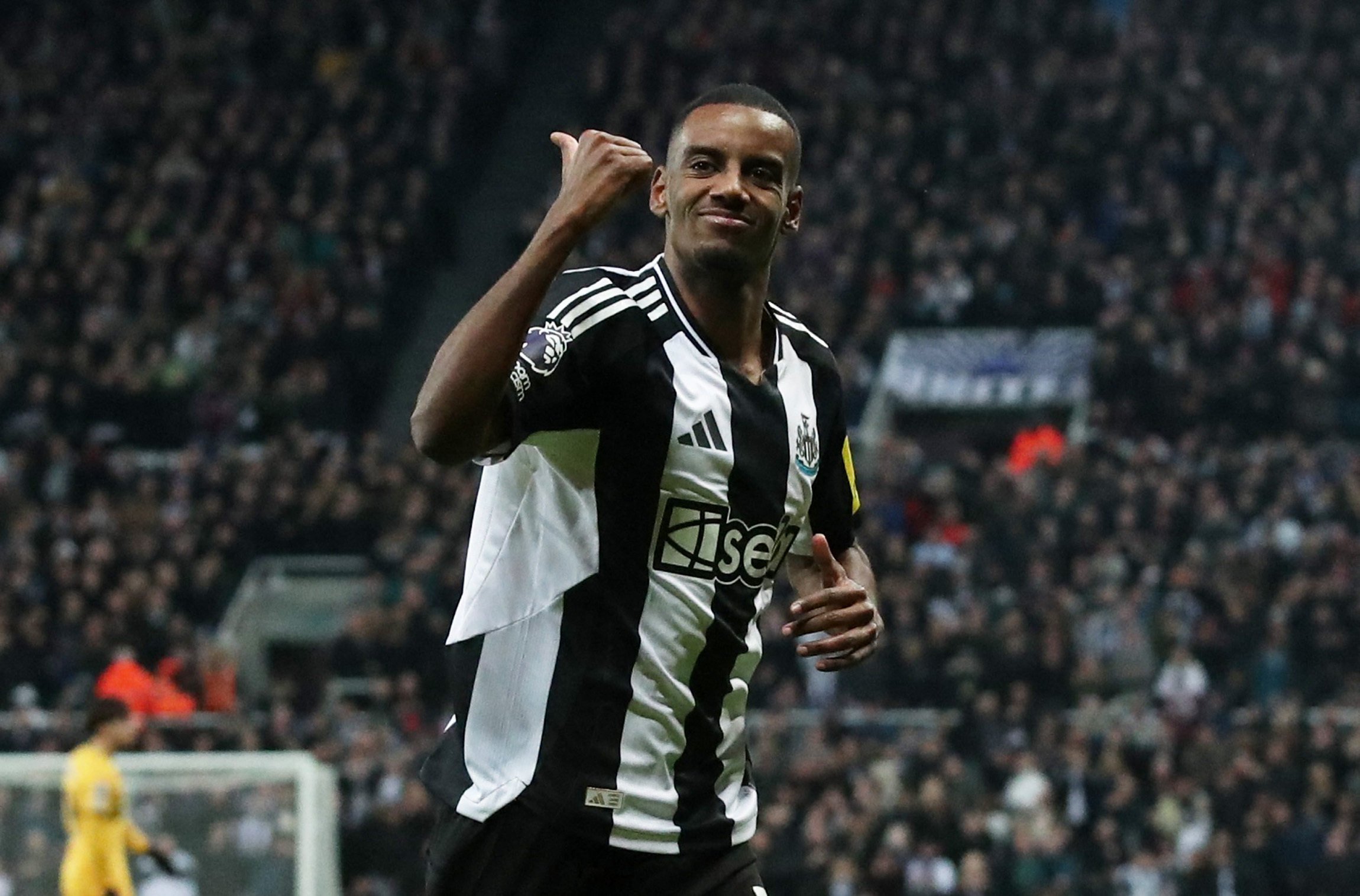 Newcastle United’s Alexander Isak, seen here celebrating a goal against Wolves, should be in any sane fantasy manager’s team. Photo: Reuters