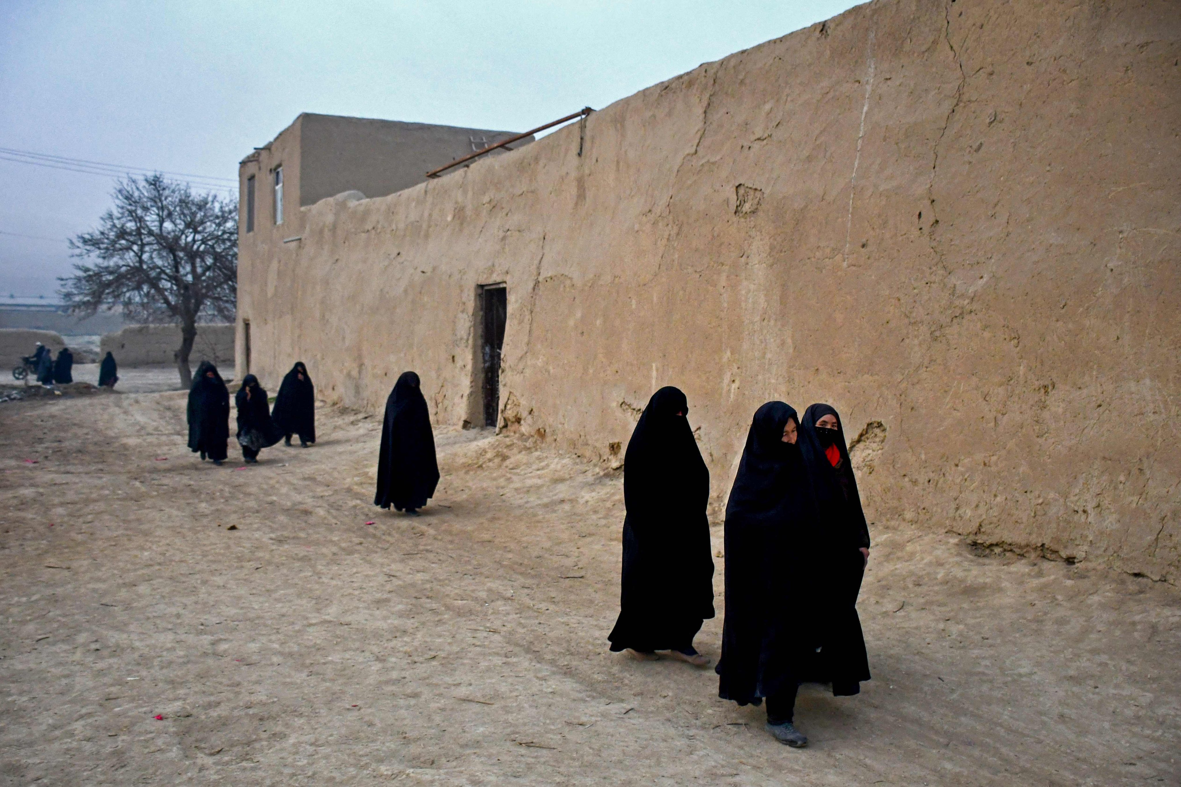 Afghan women and girls face a lot of discrimination under the Taliban. File photo: AFP